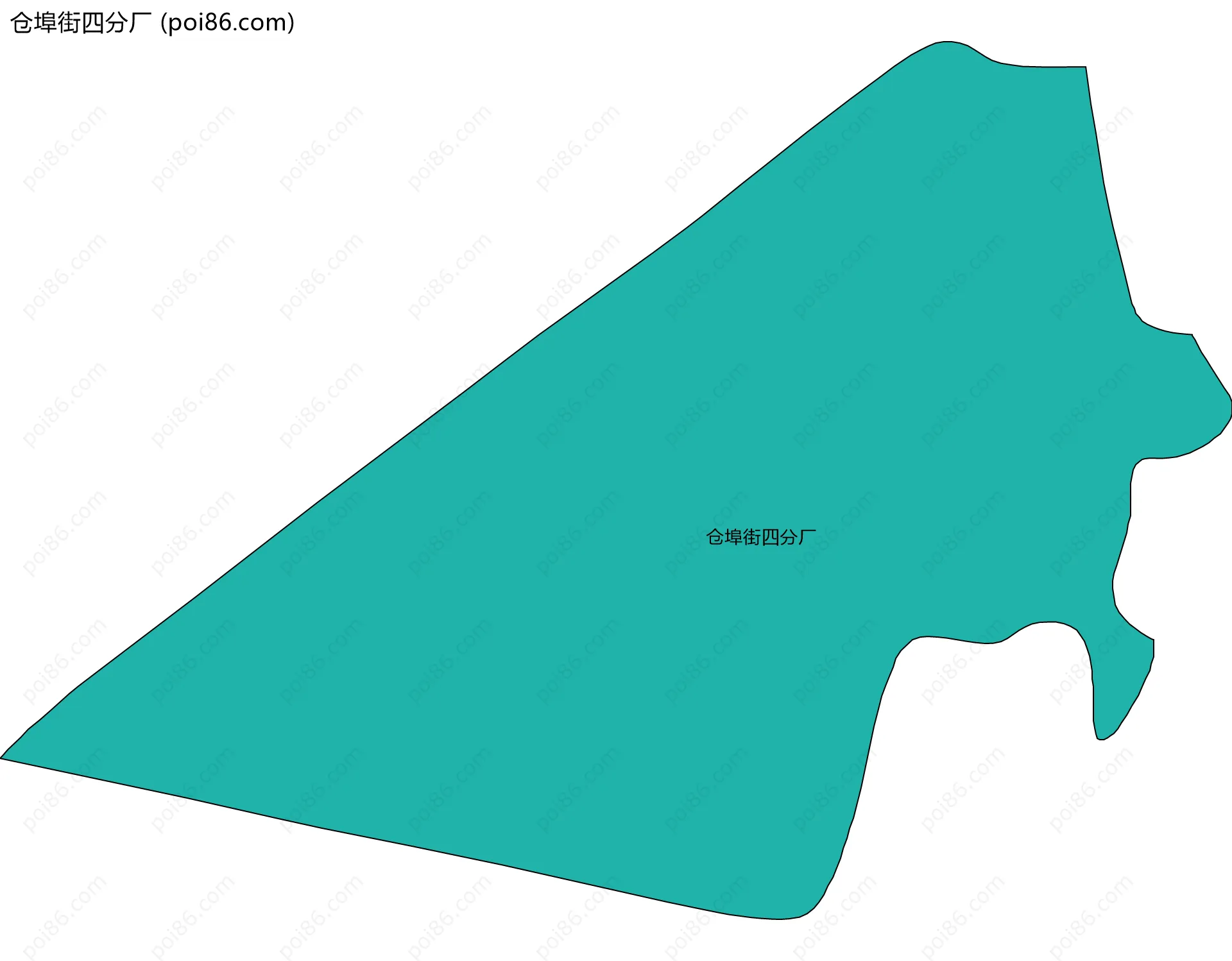 仓埠街四分厂边界地图