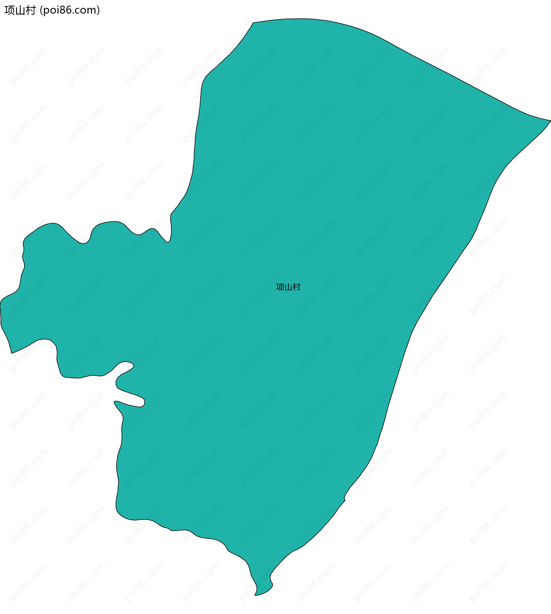 项山村边界地图