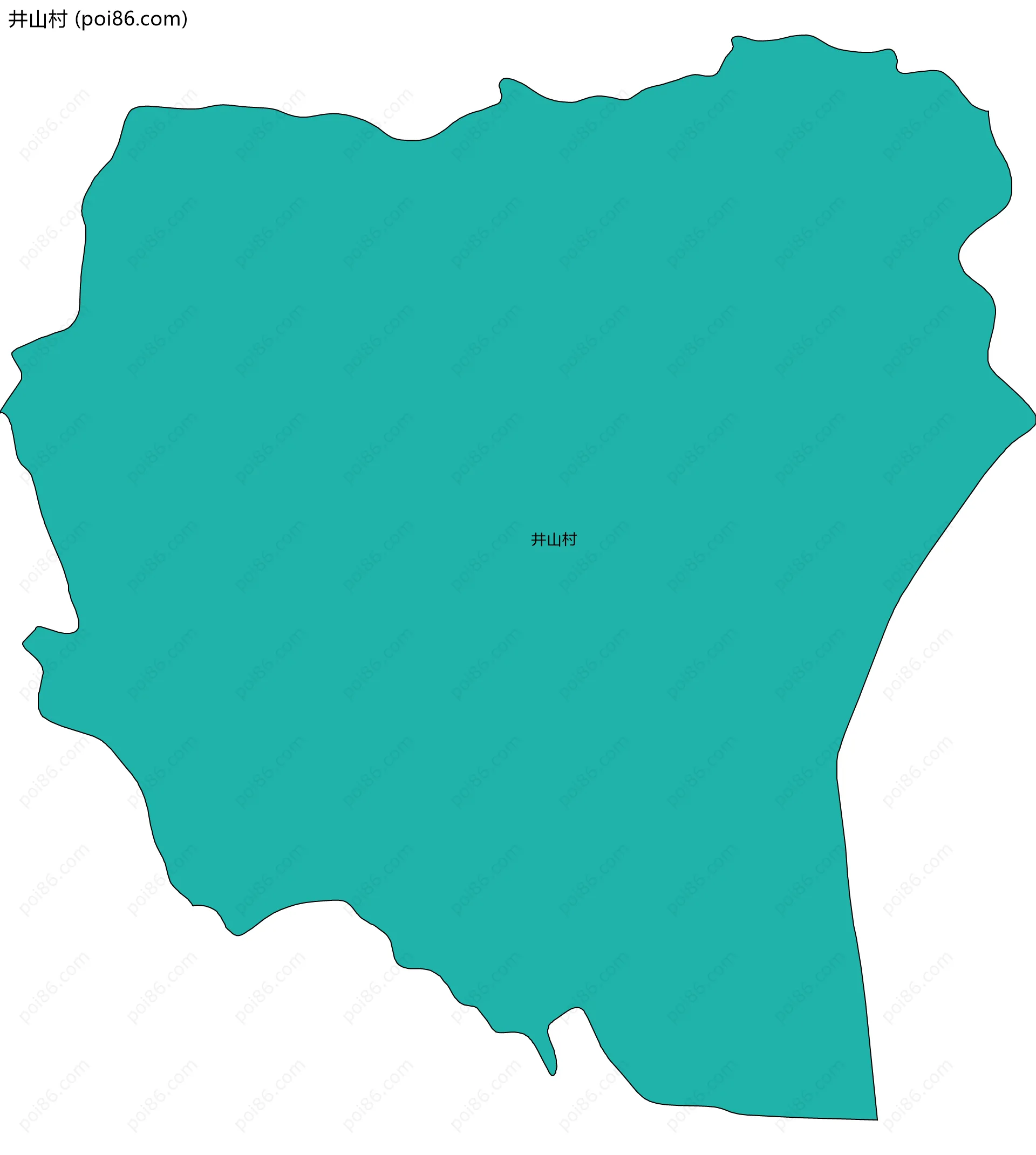 井山村边界地图