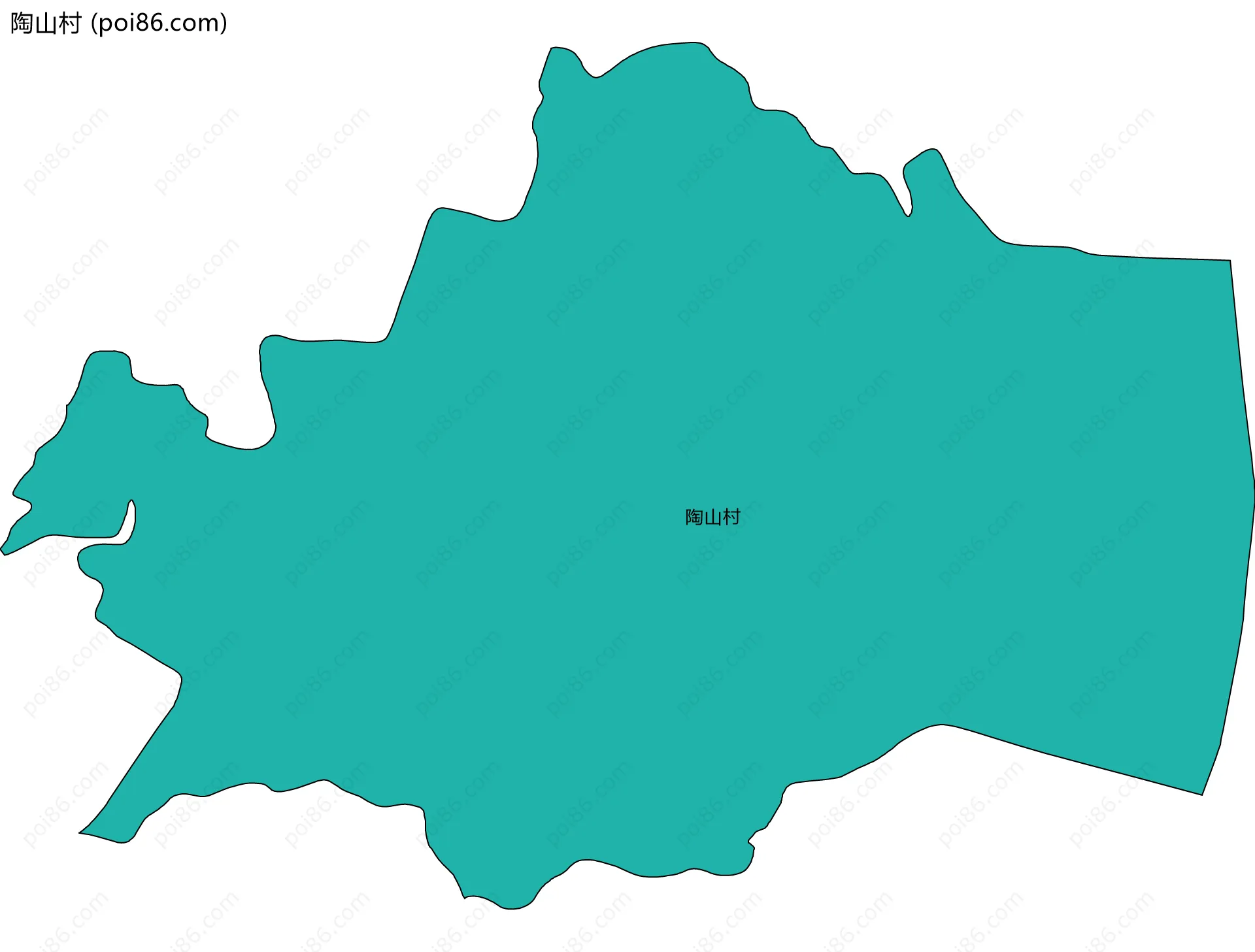 陶山村边界地图