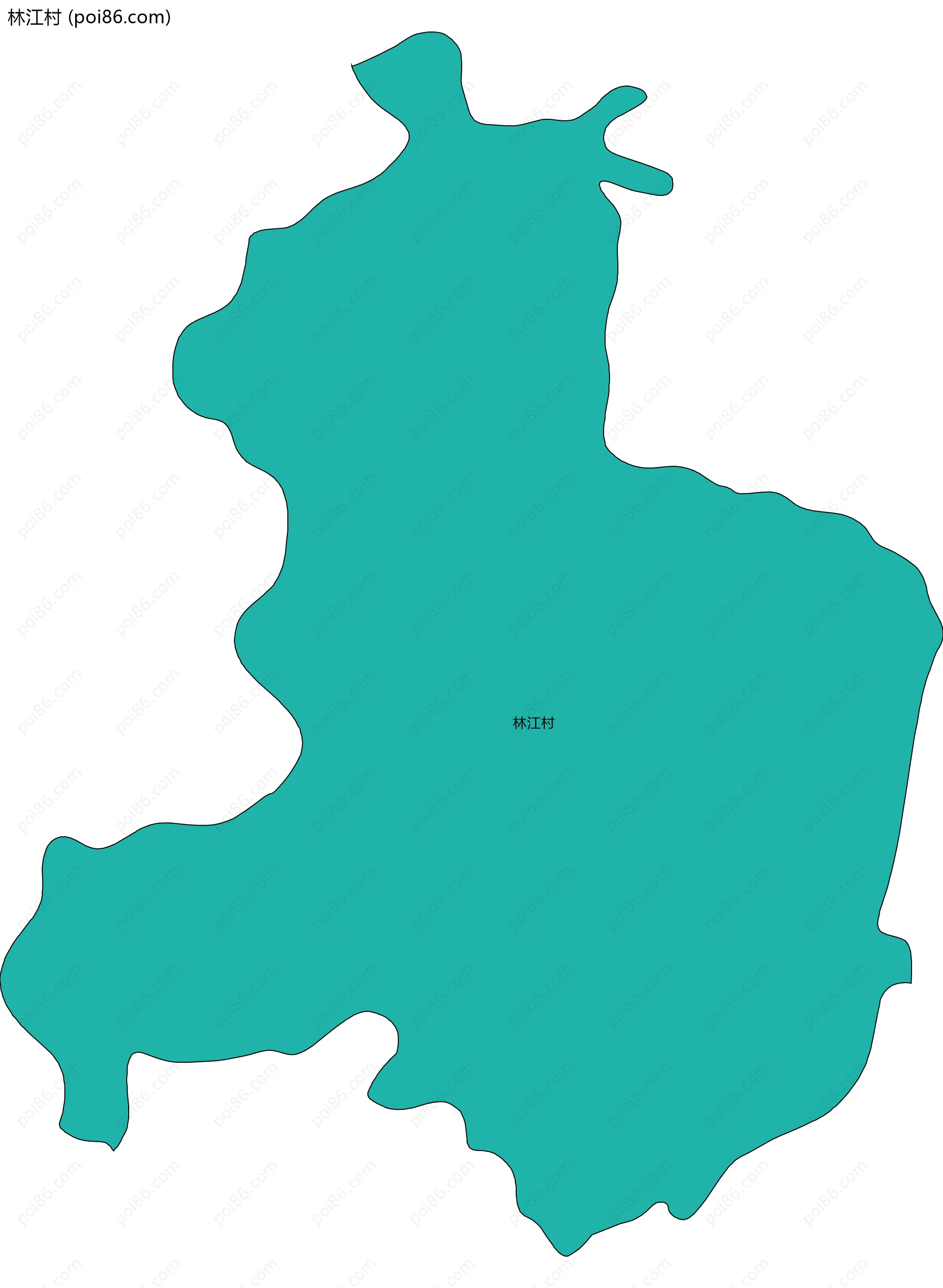 林江村边界地图