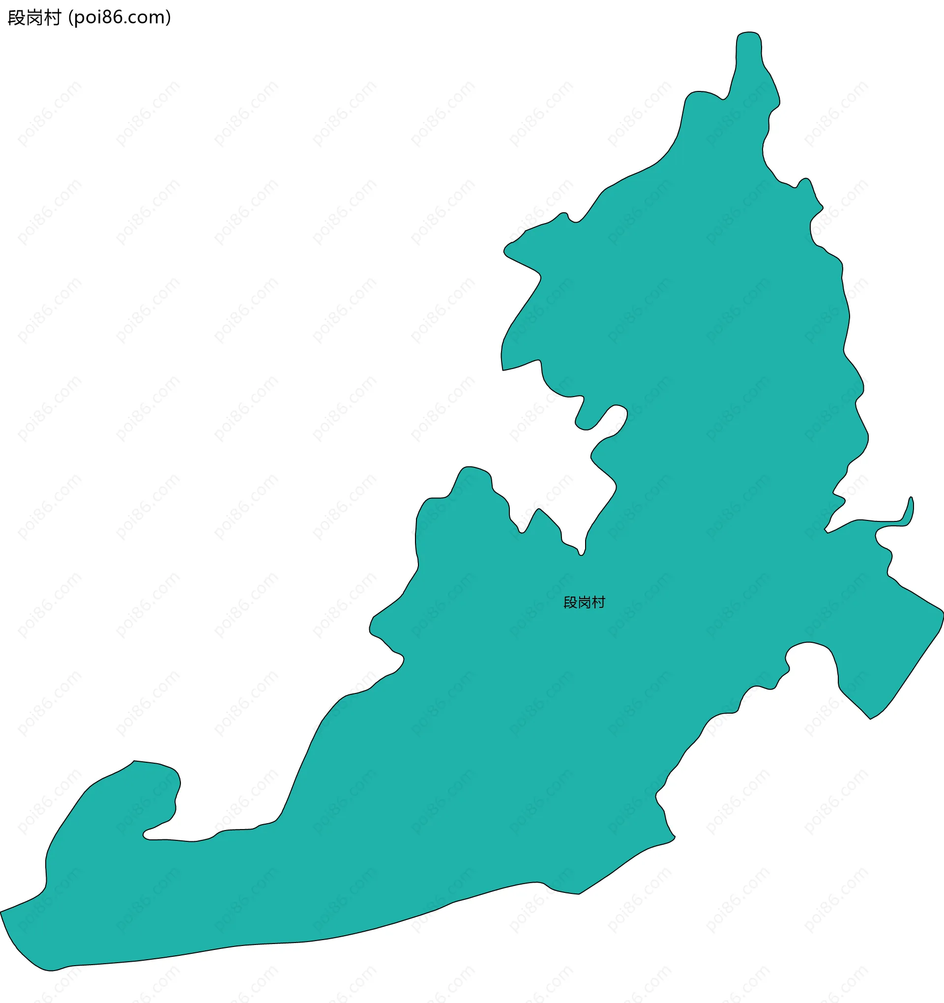 段岗村边界地图