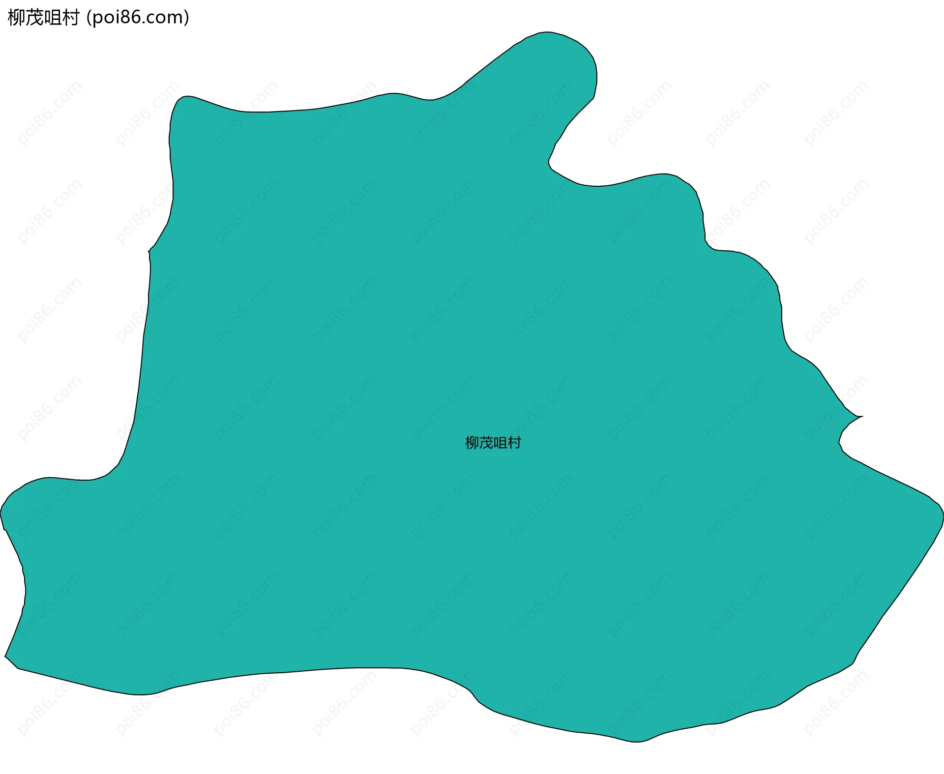 柳茂咀村边界地图