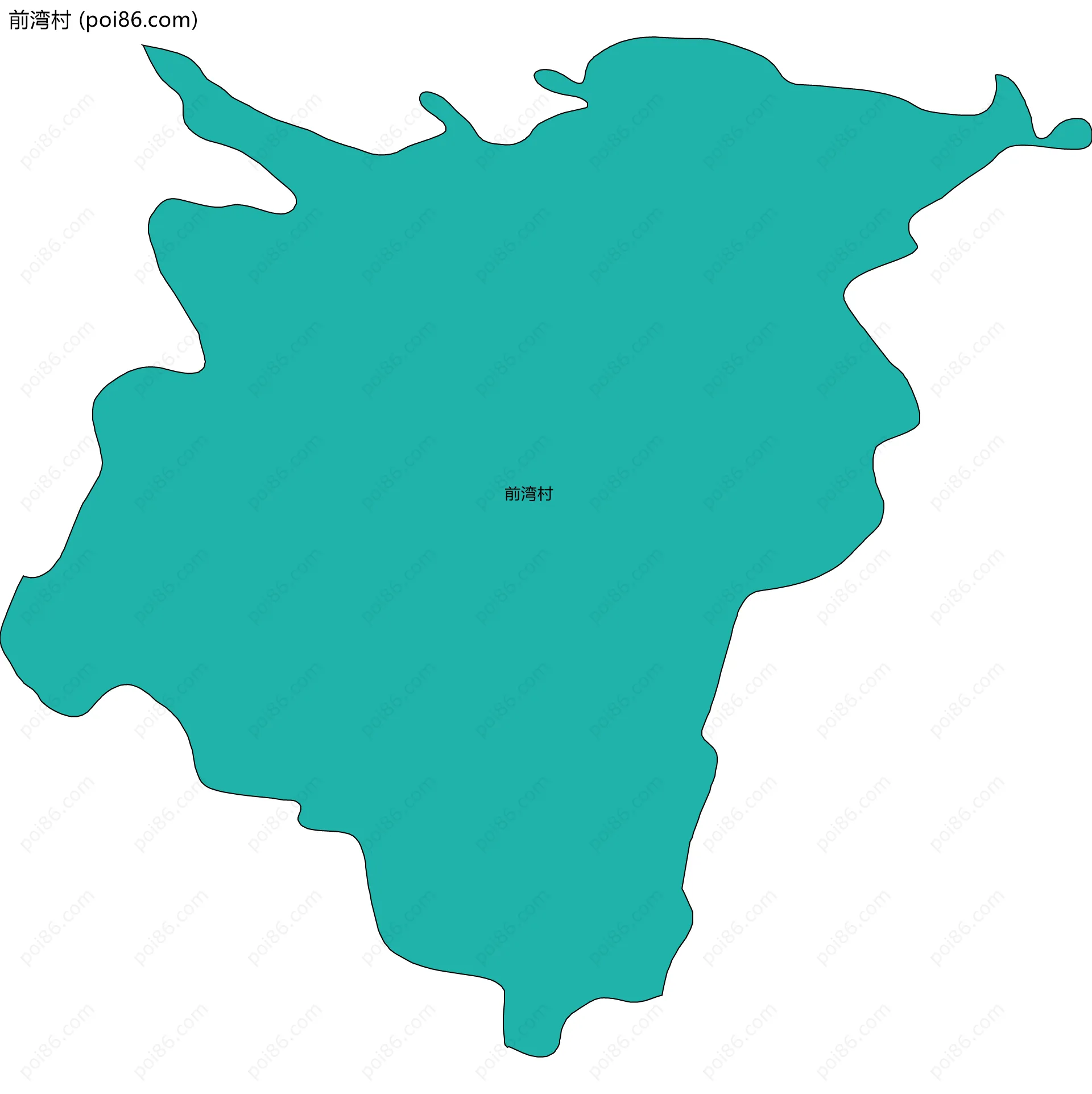 前湾村边界地图