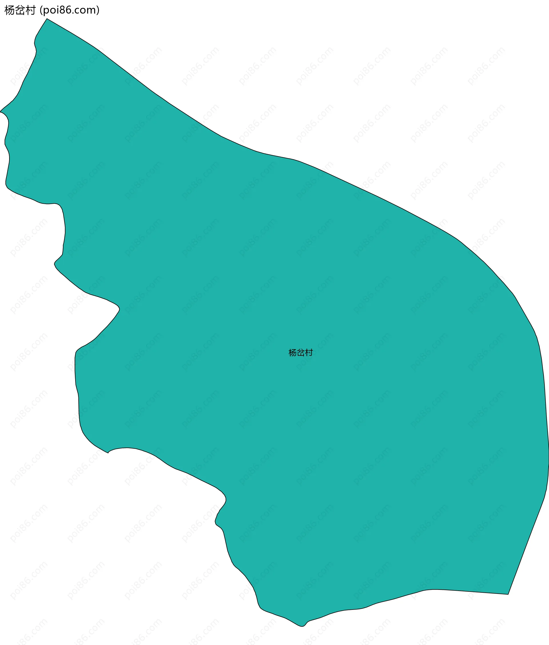 杨岔村边界地图