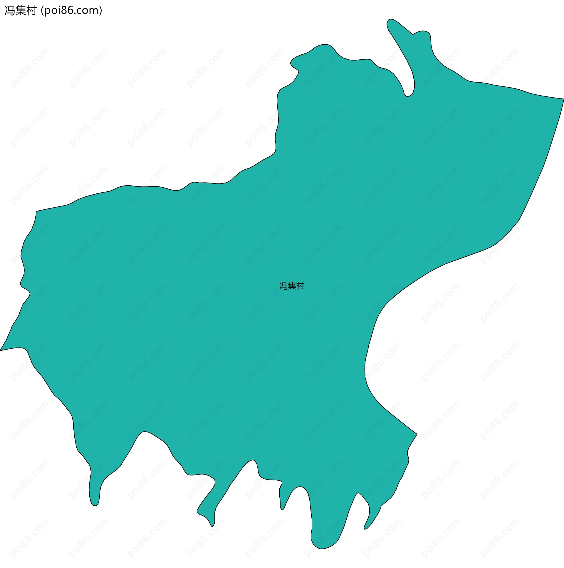 冯集村边界地图