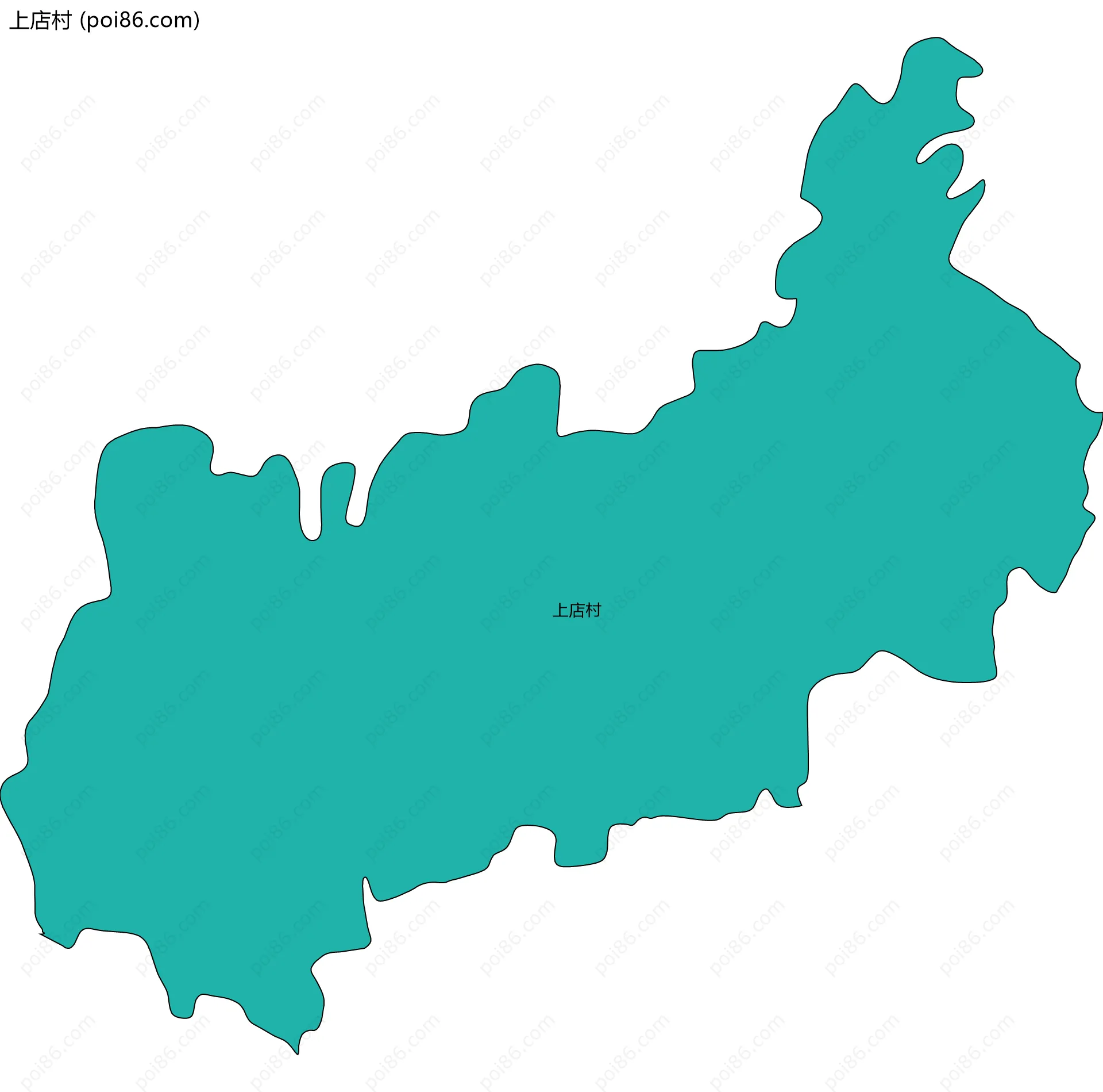 上店村边界地图
