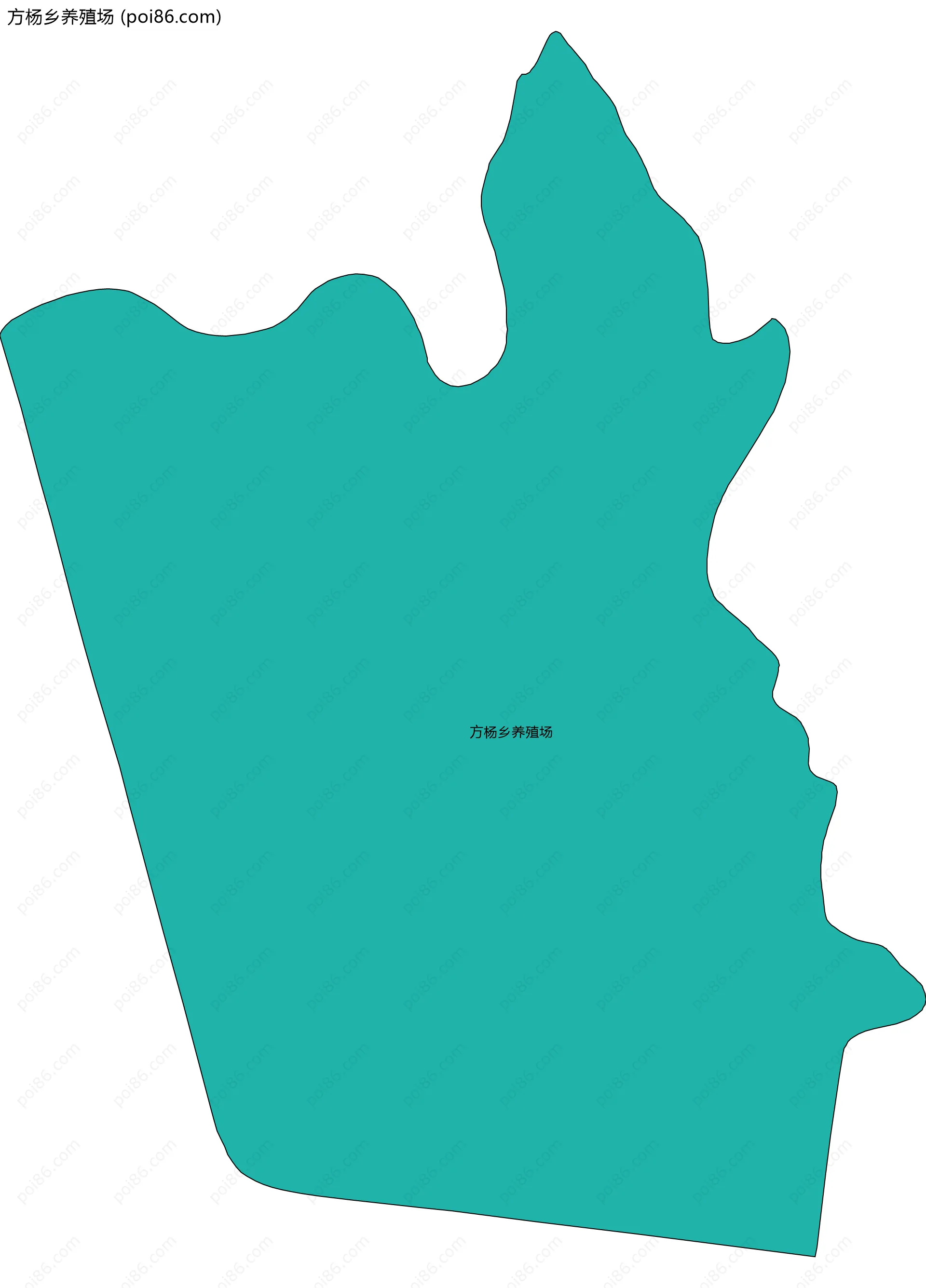 方杨乡养殖场边界地图