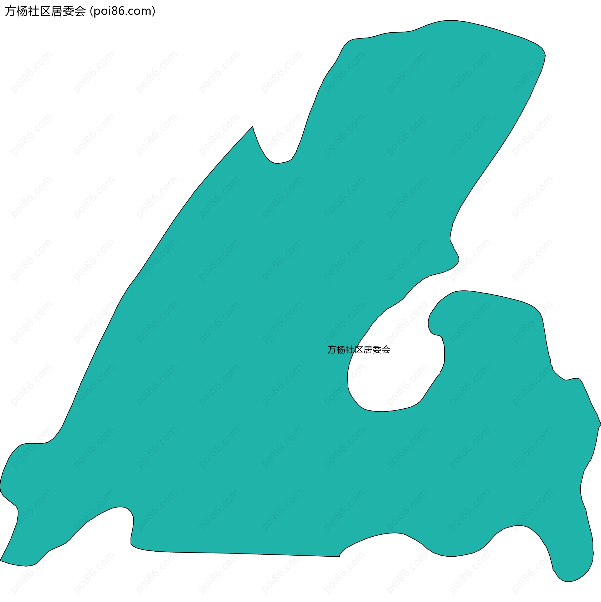 方杨社区居委会边界地图