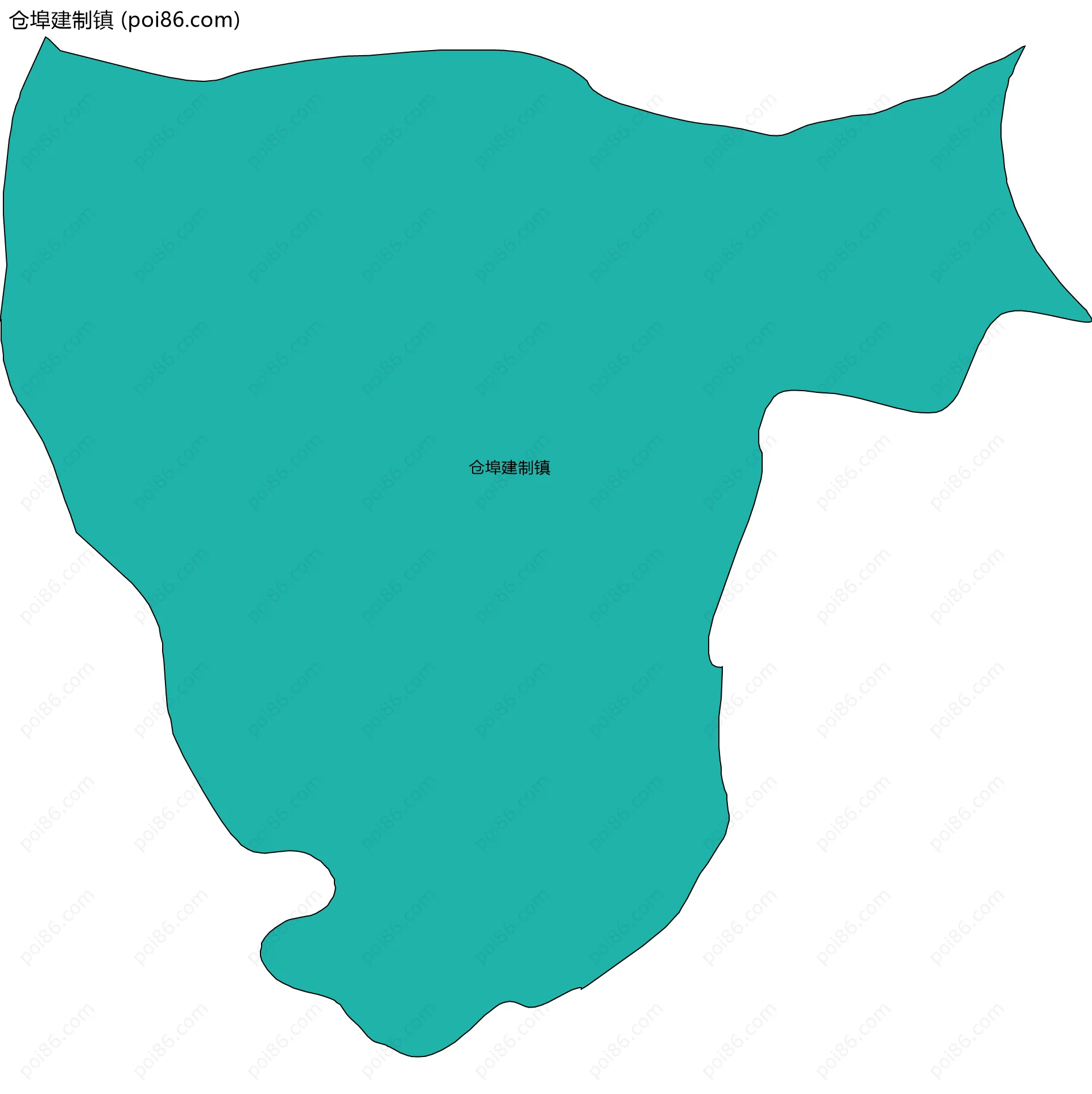 仓埠建制镇边界地图