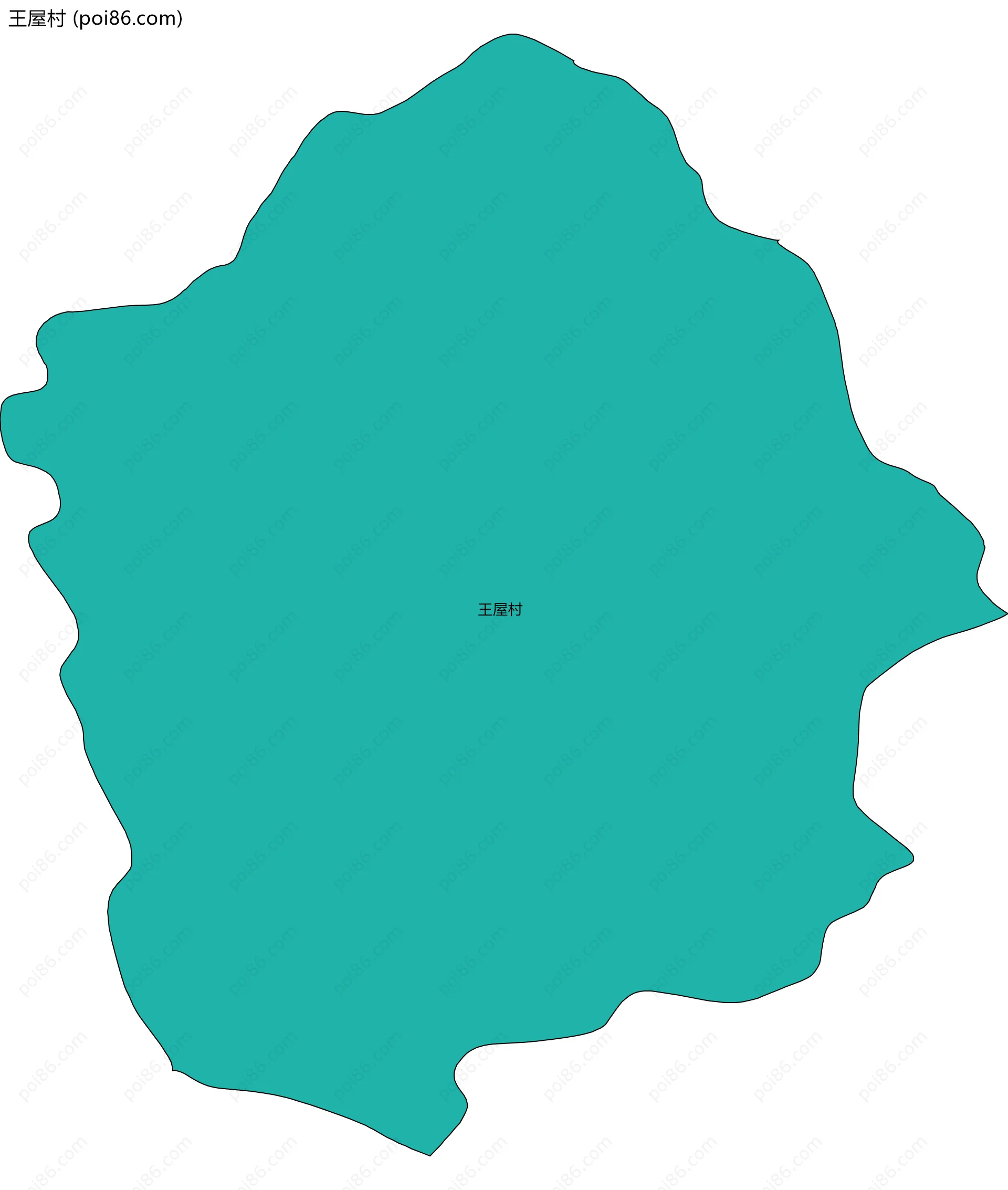 王屋村边界地图