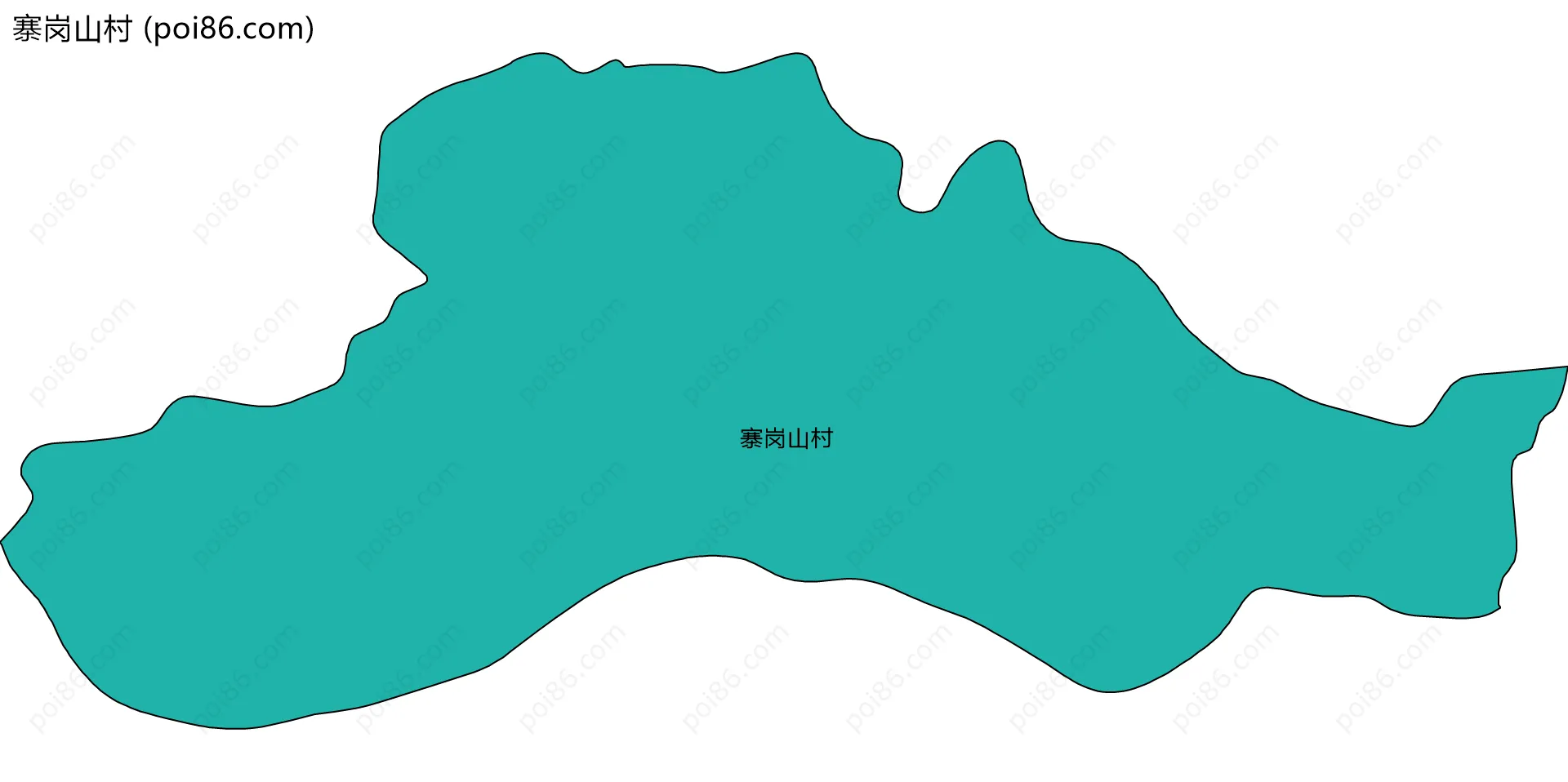 寨岗山村边界地图