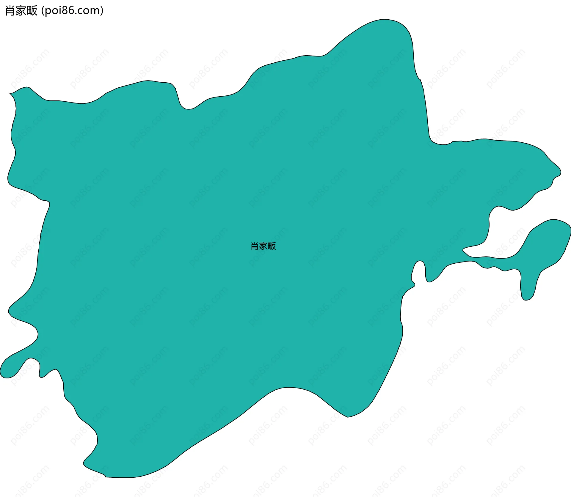 肖家畈边界地图