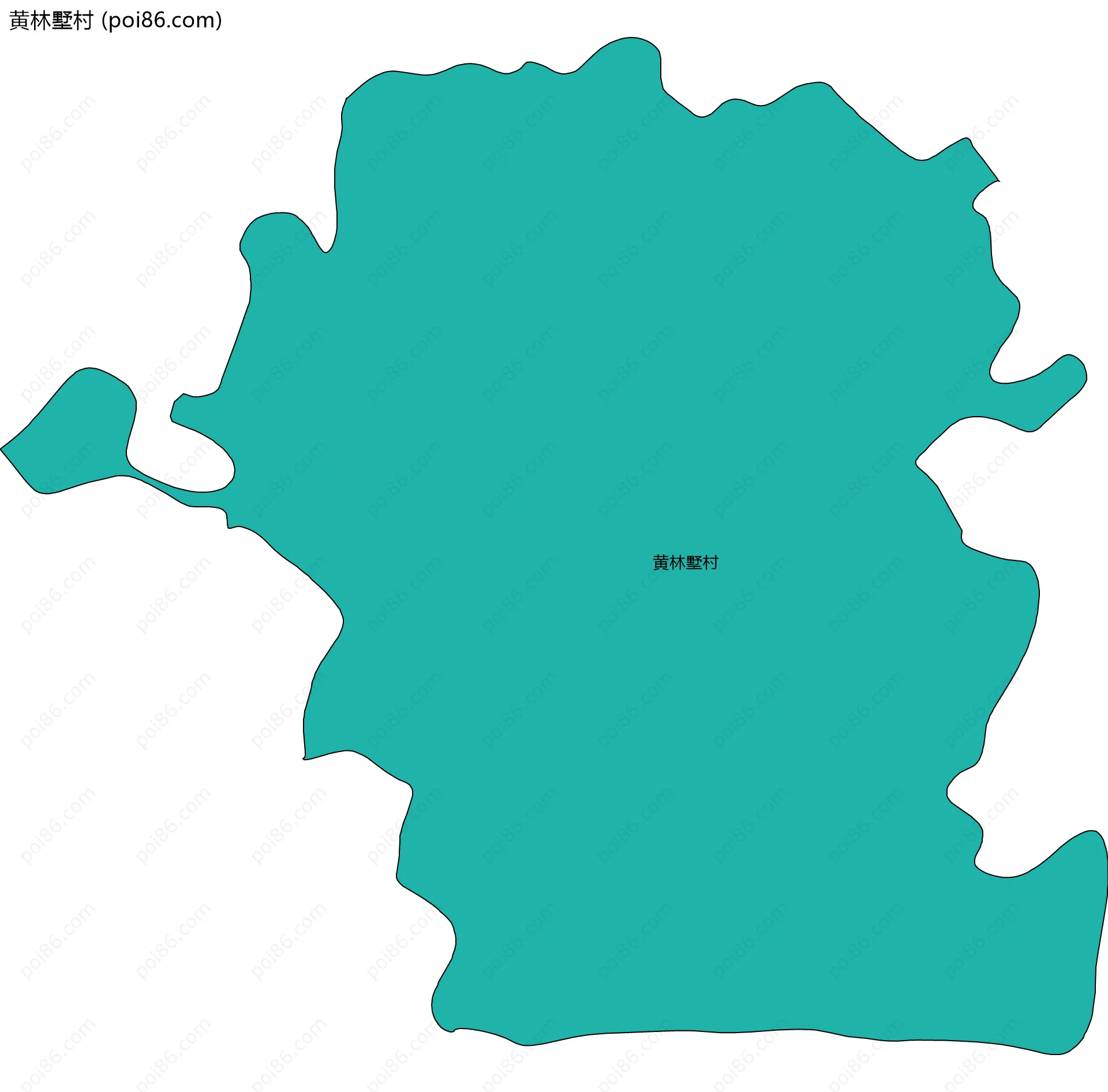 黄林墅村边界地图