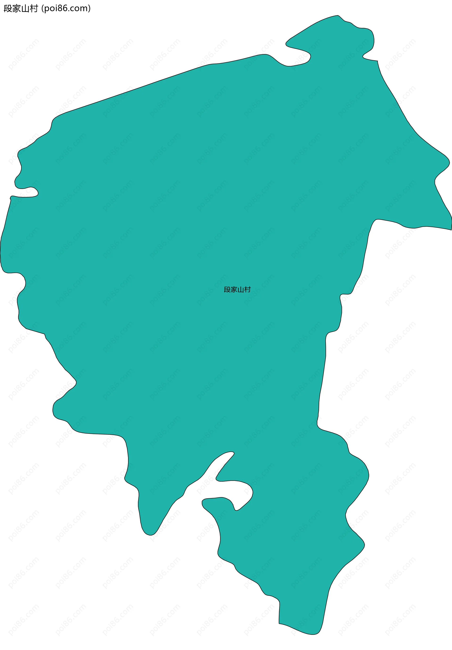 段家山村边界地图