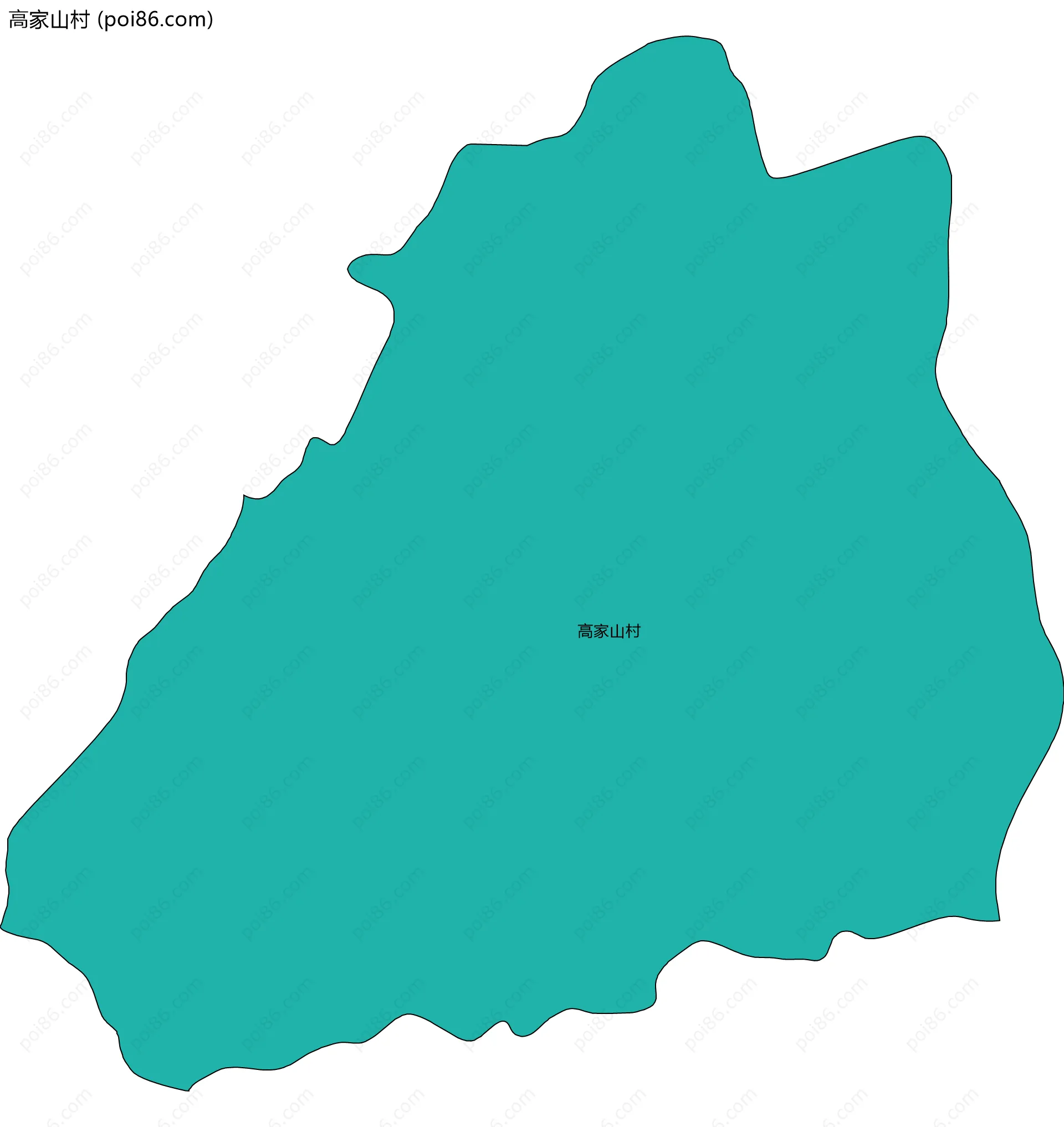 高家山村边界地图