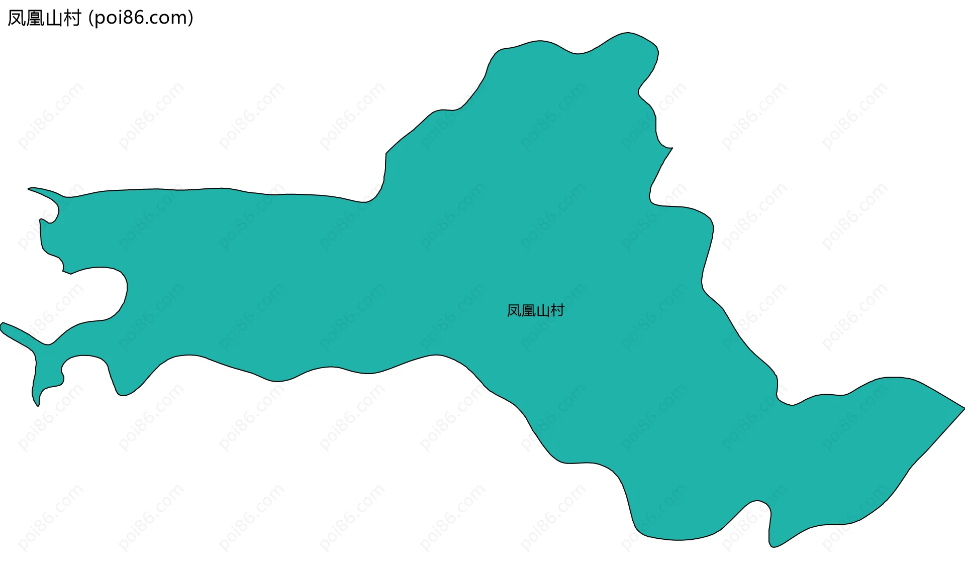 凤凰山村边界地图