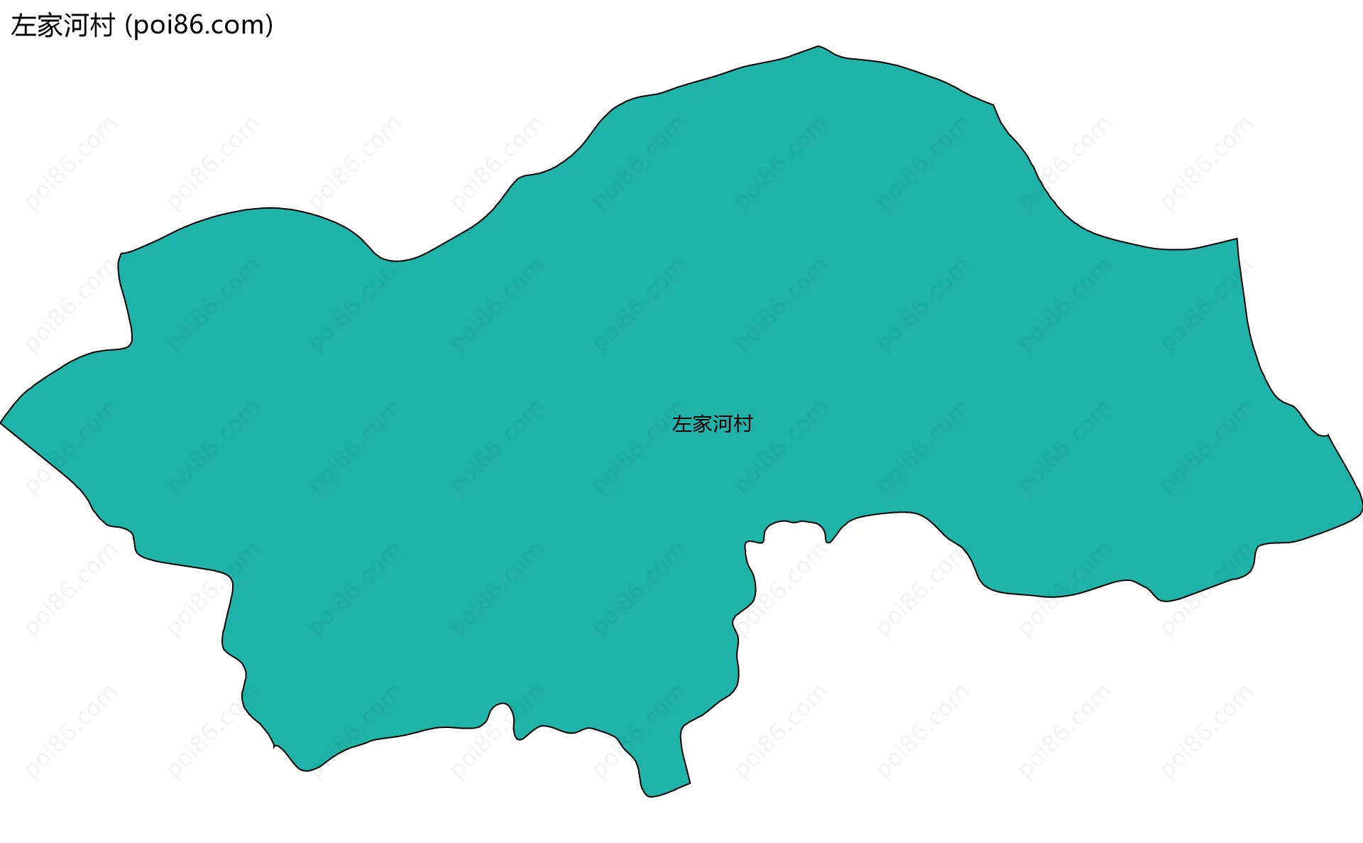 左家河村边界地图