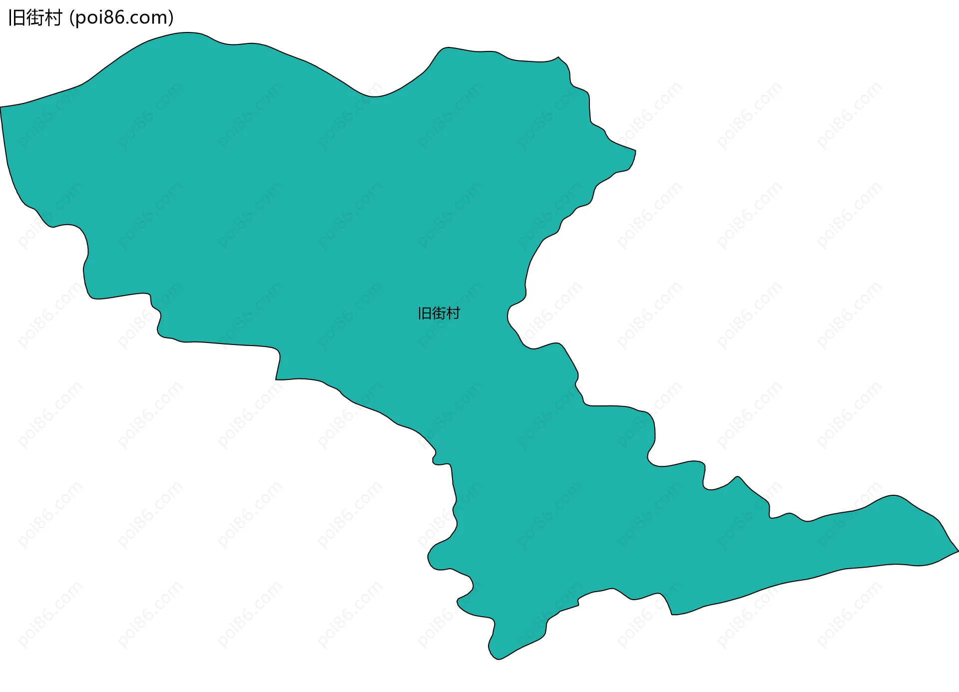 旧街村边界地图