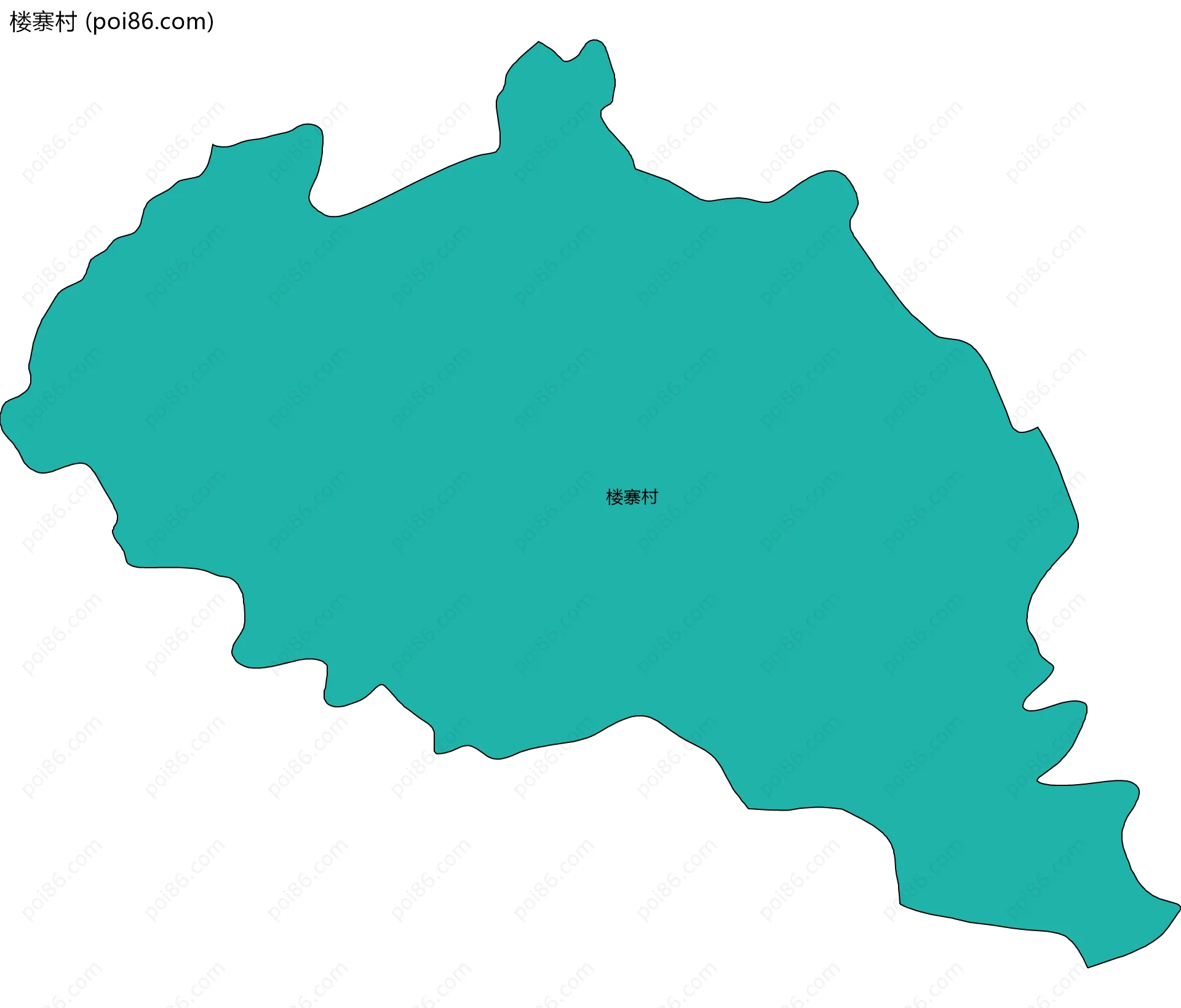 楼寨村边界地图