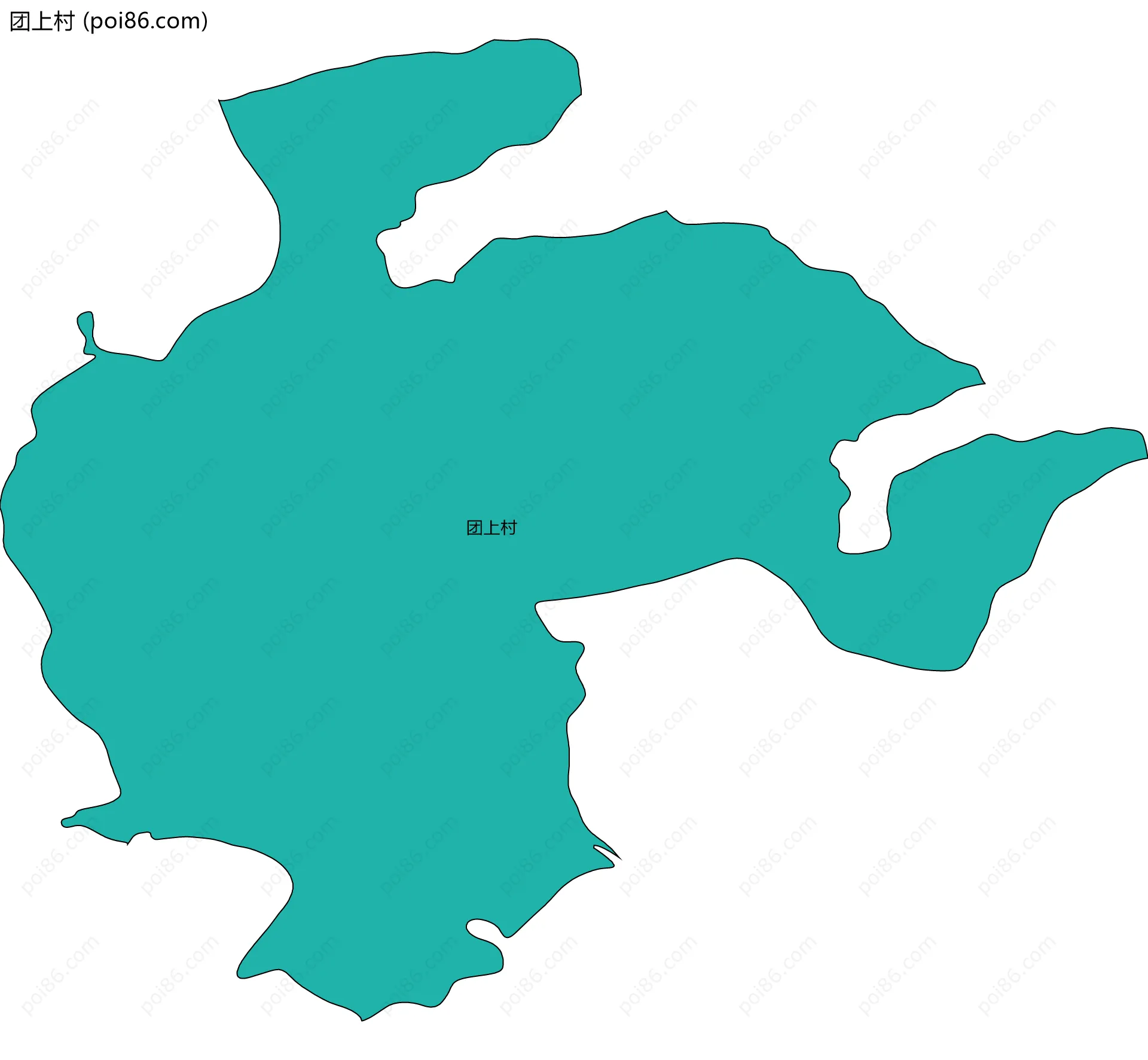 团上村边界地图