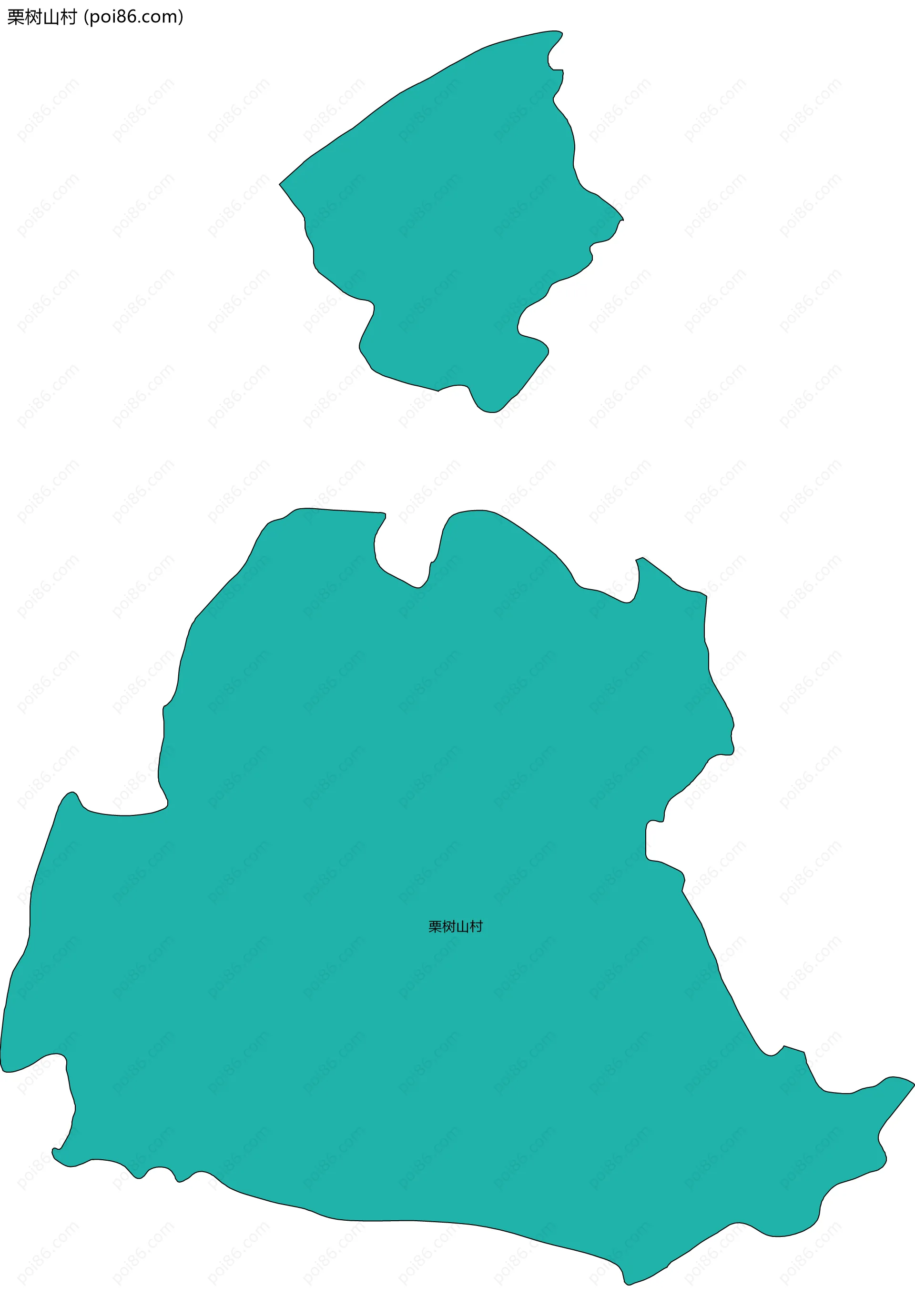 栗树山村边界地图