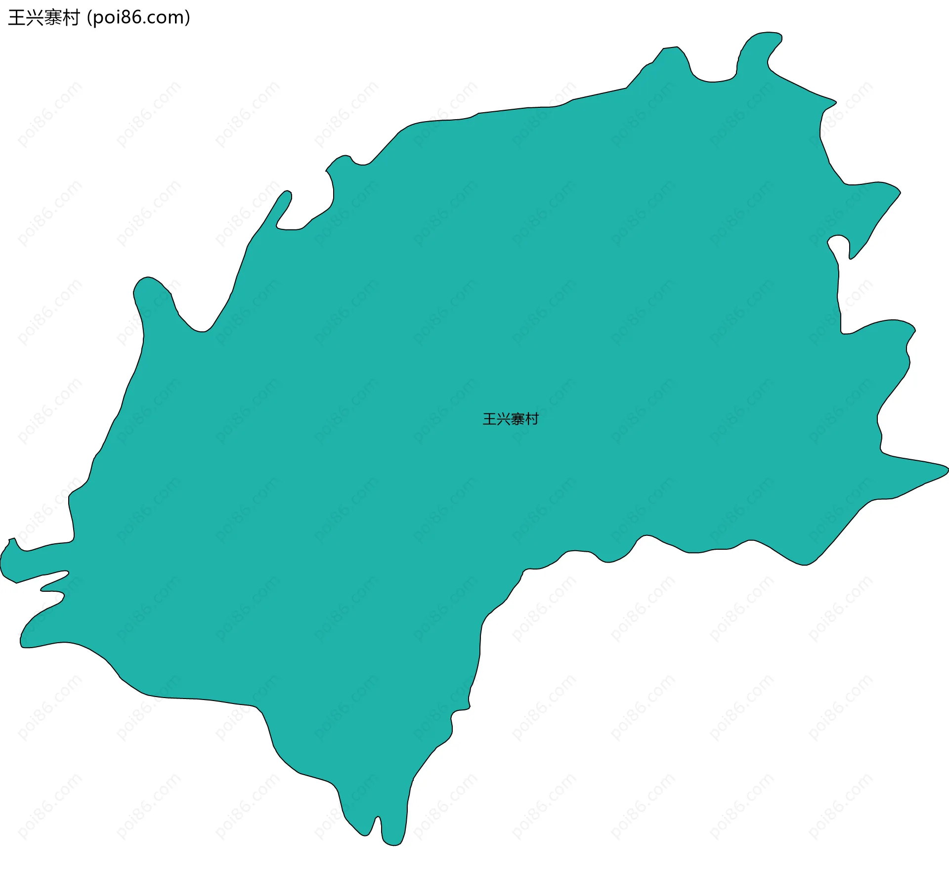 王兴寨村边界地图