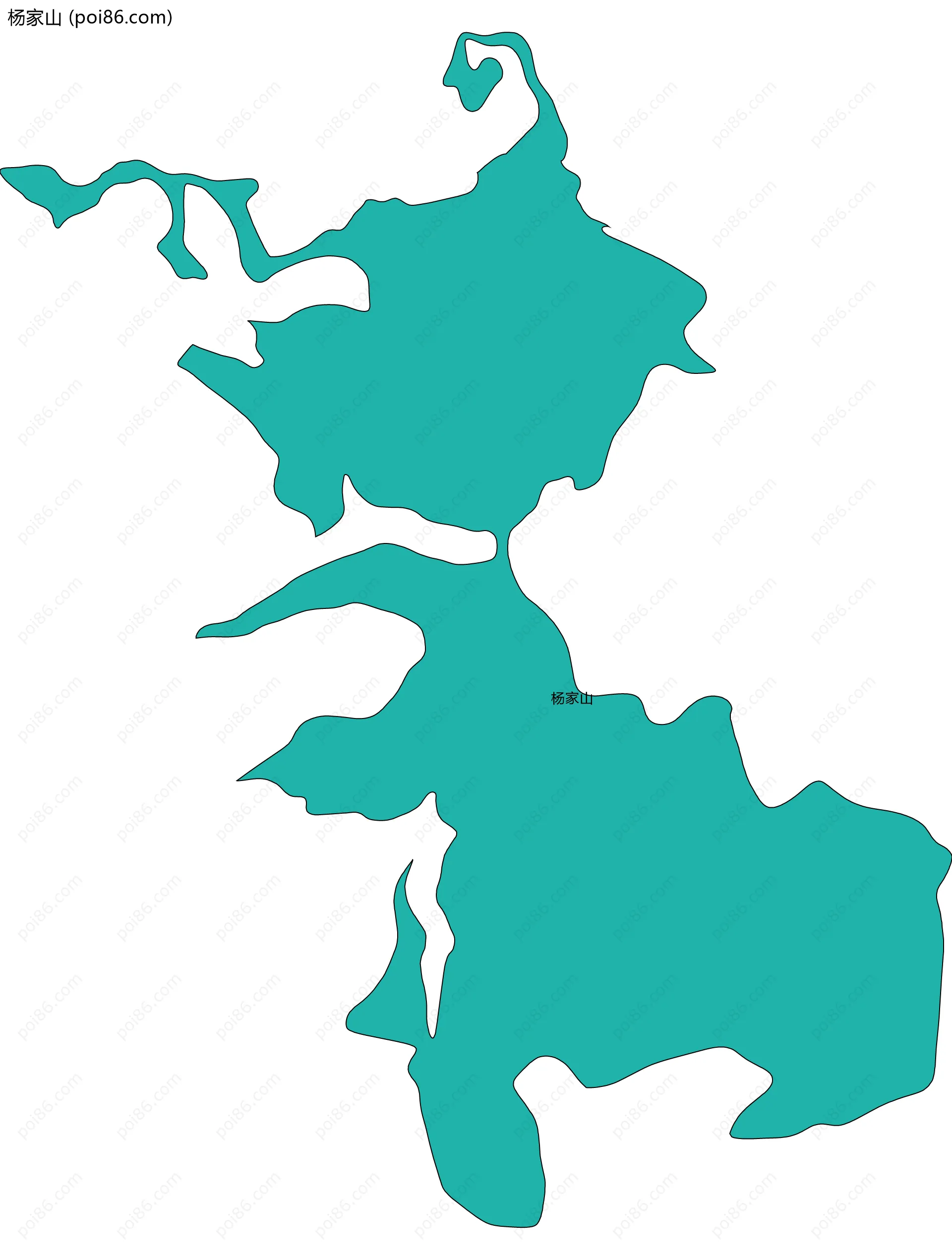 杨家山边界地图