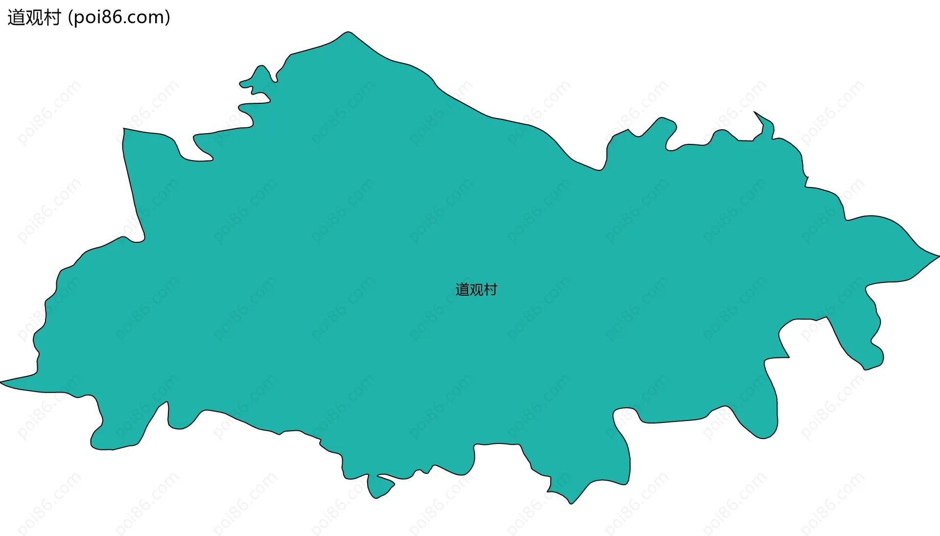 道观村边界地图