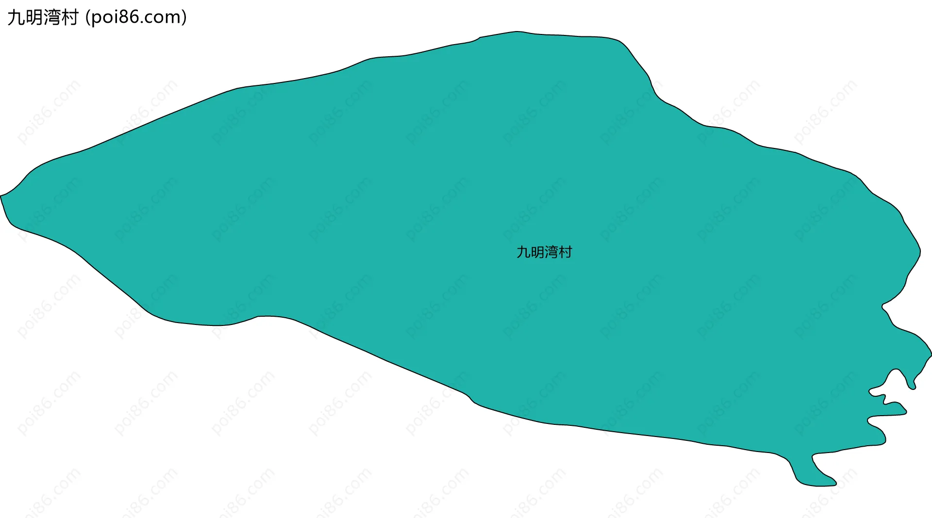 九明湾村边界地图