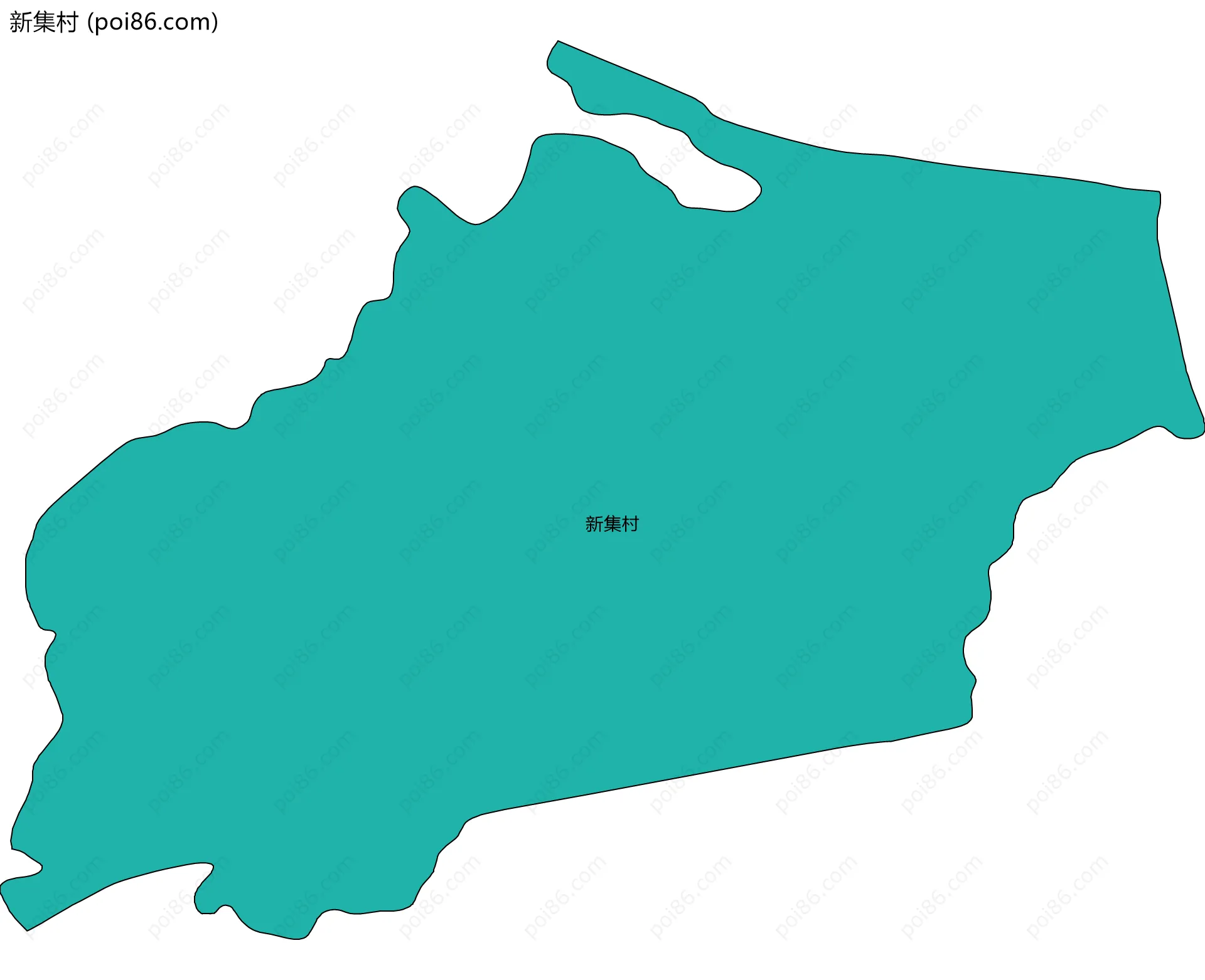 新集村边界地图