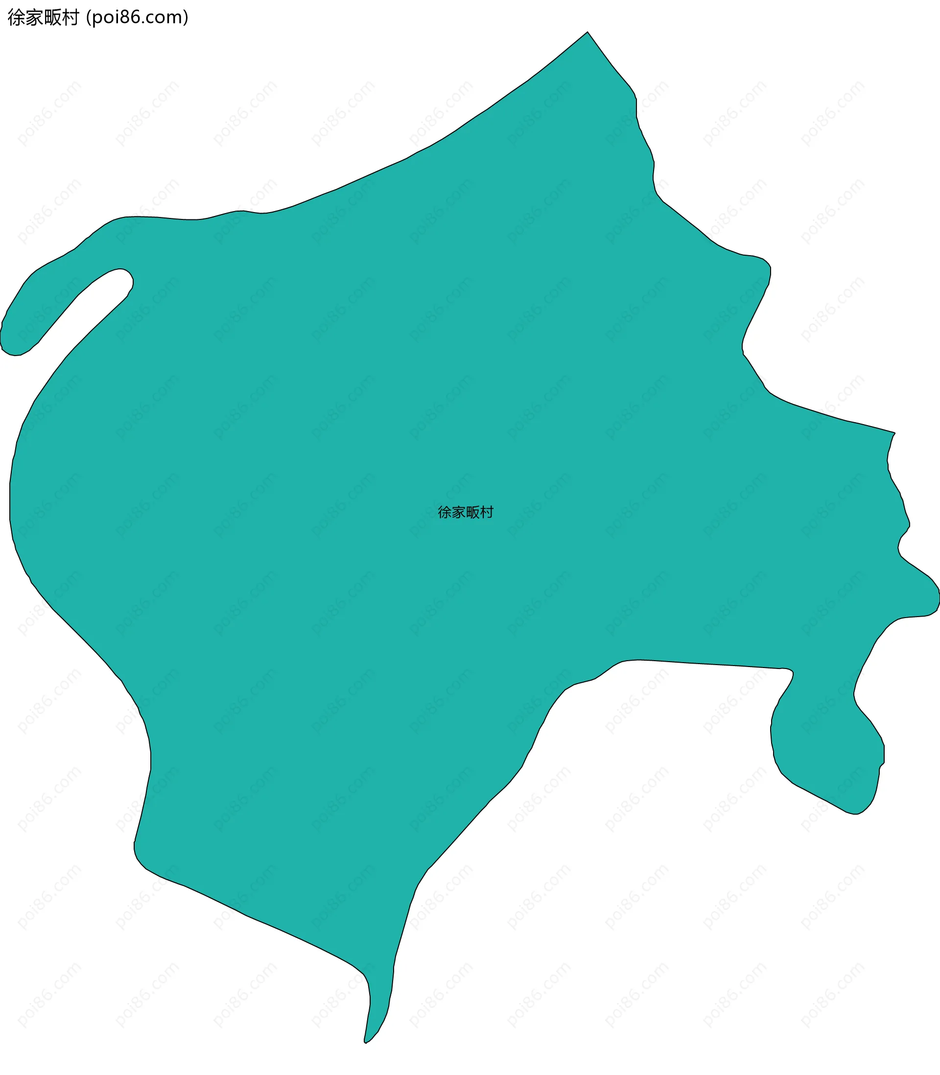 徐家畈村边界地图