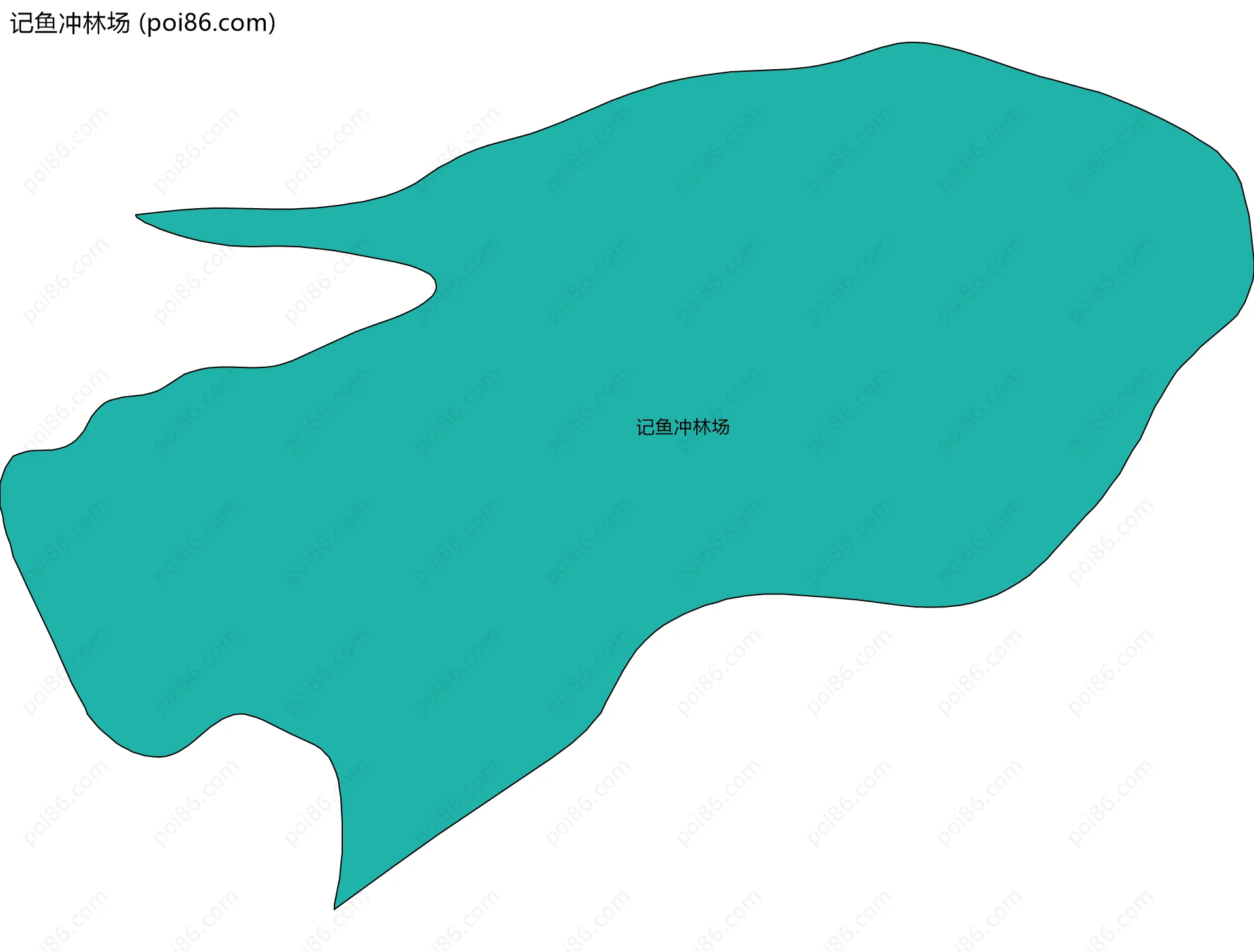 记鱼冲林场边界地图