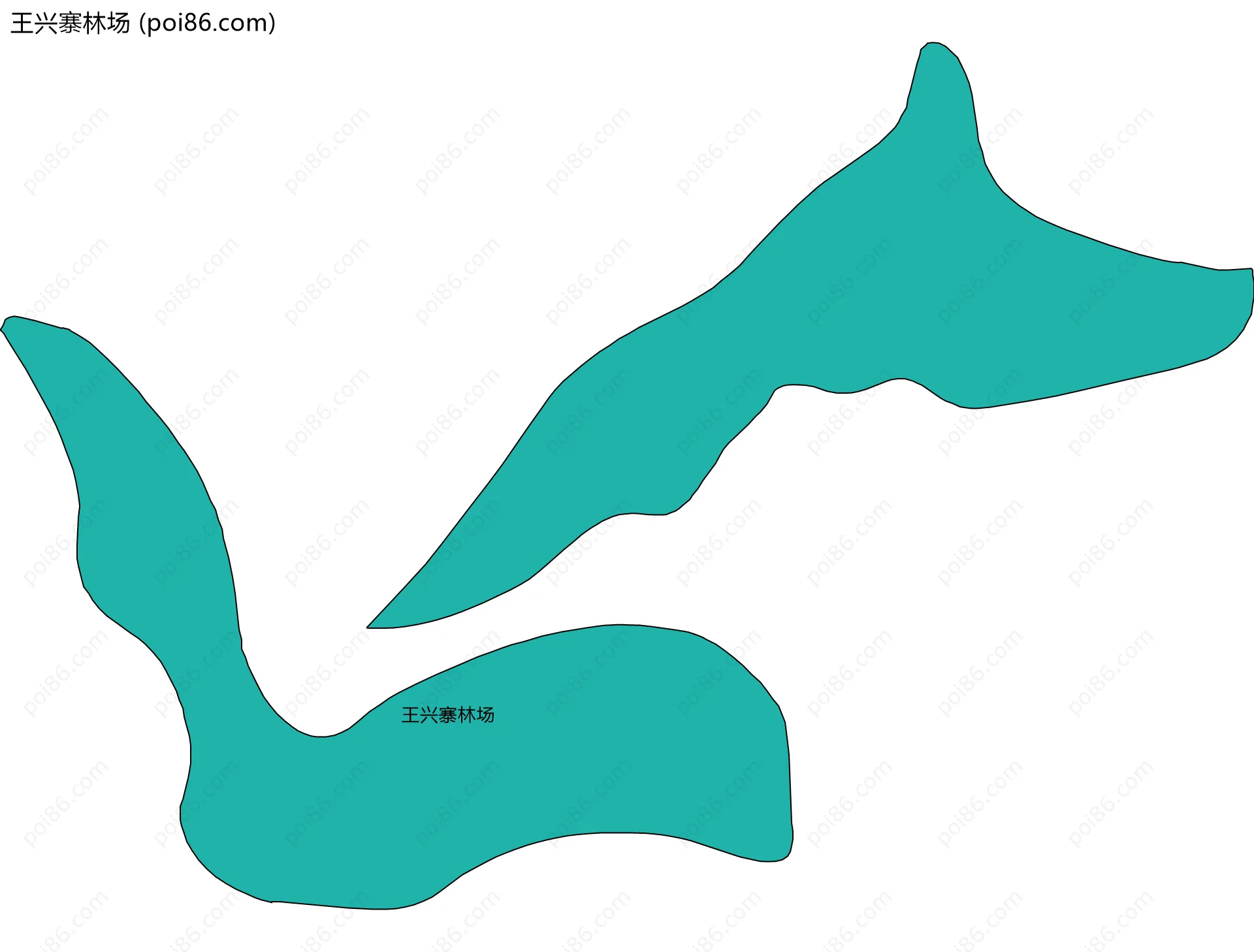王兴寨林场边界地图