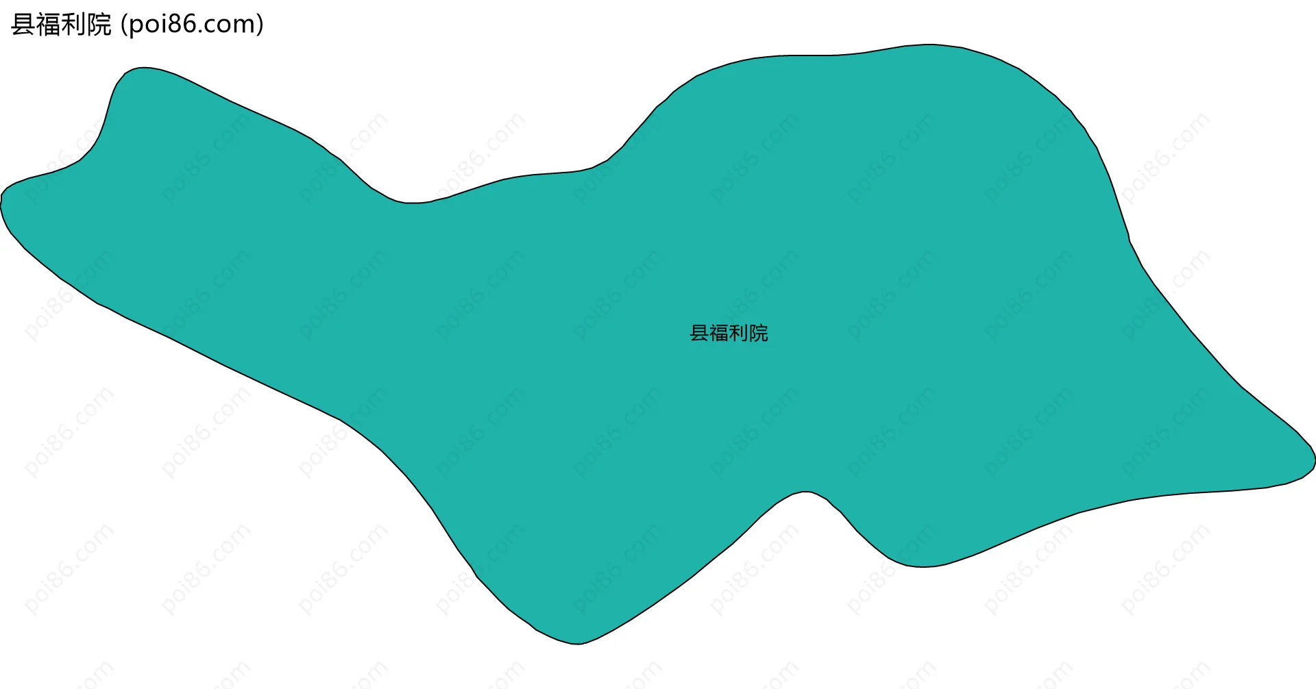 县福利院边界地图