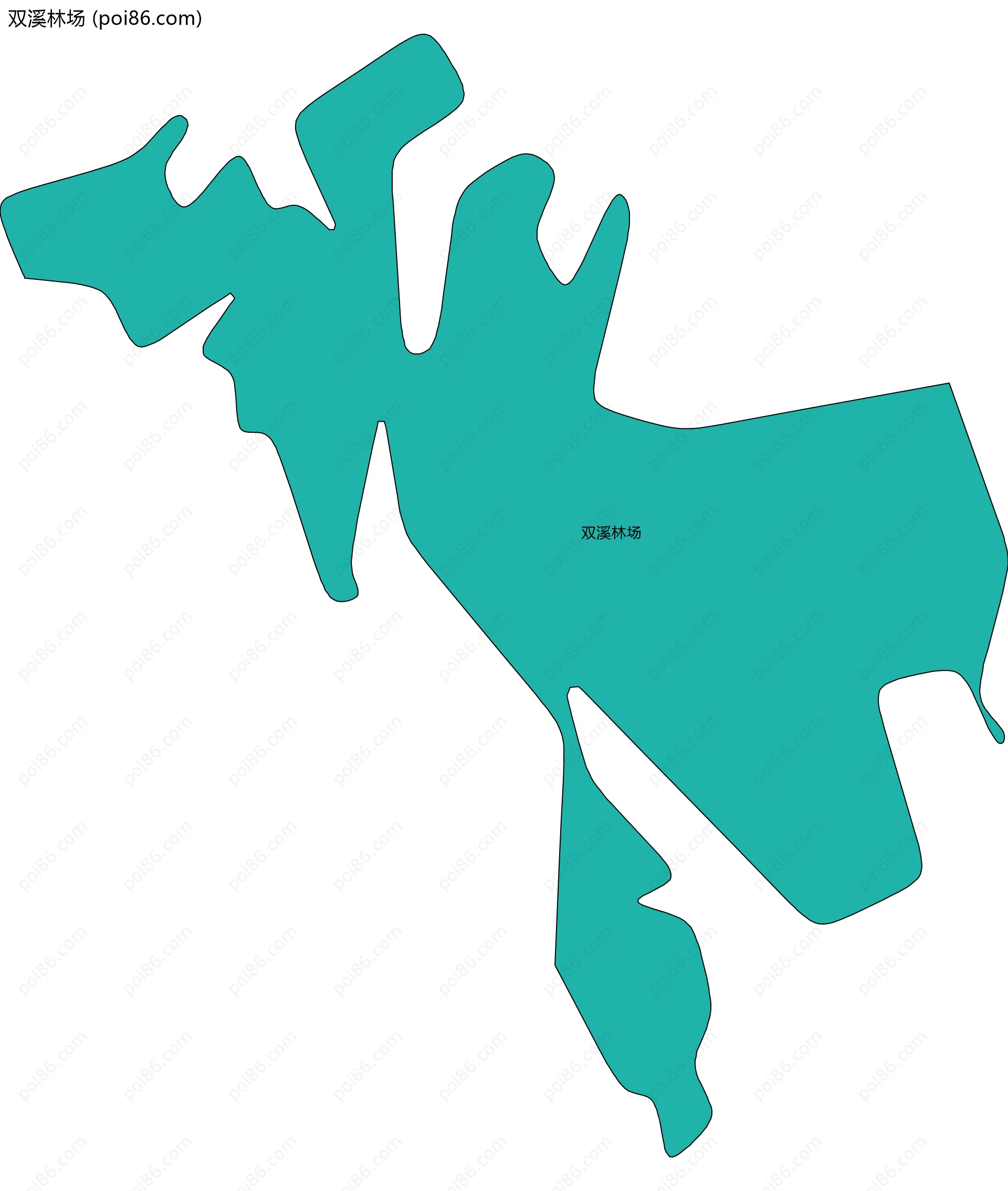 双溪林场边界地图