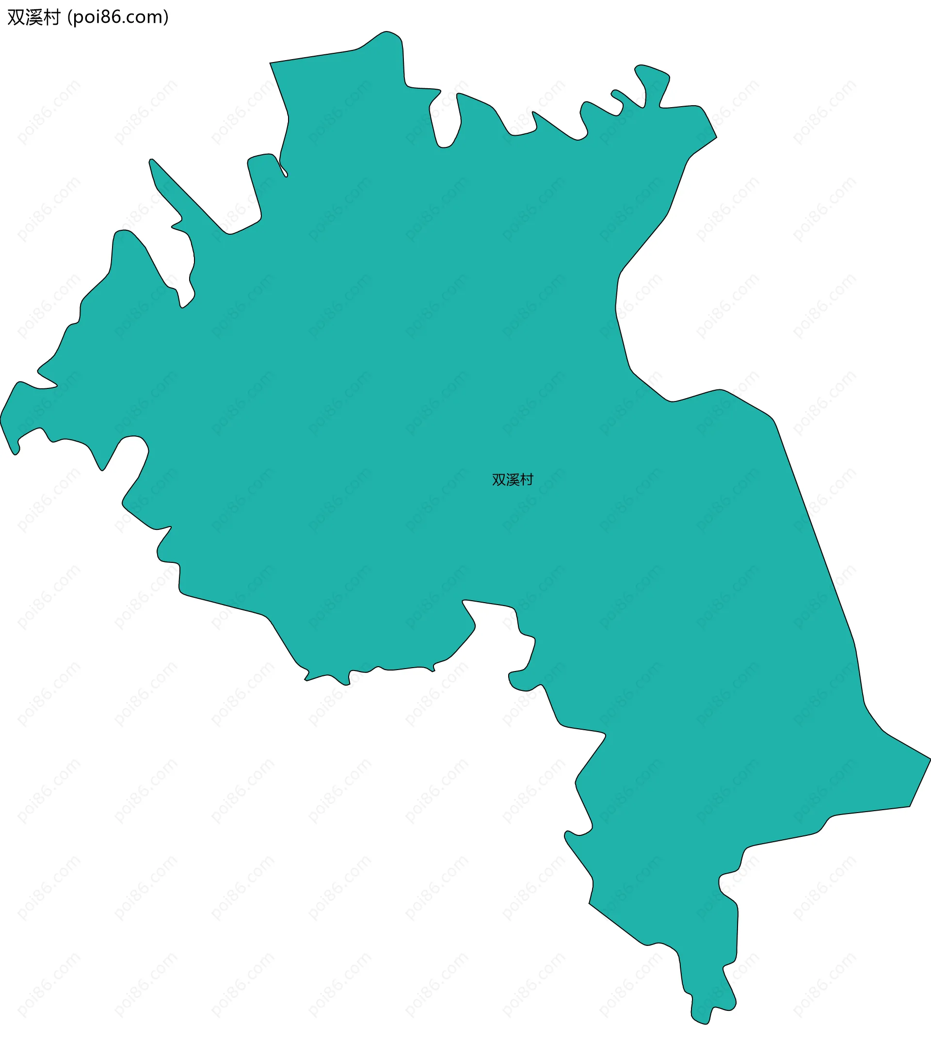 双溪村边界地图