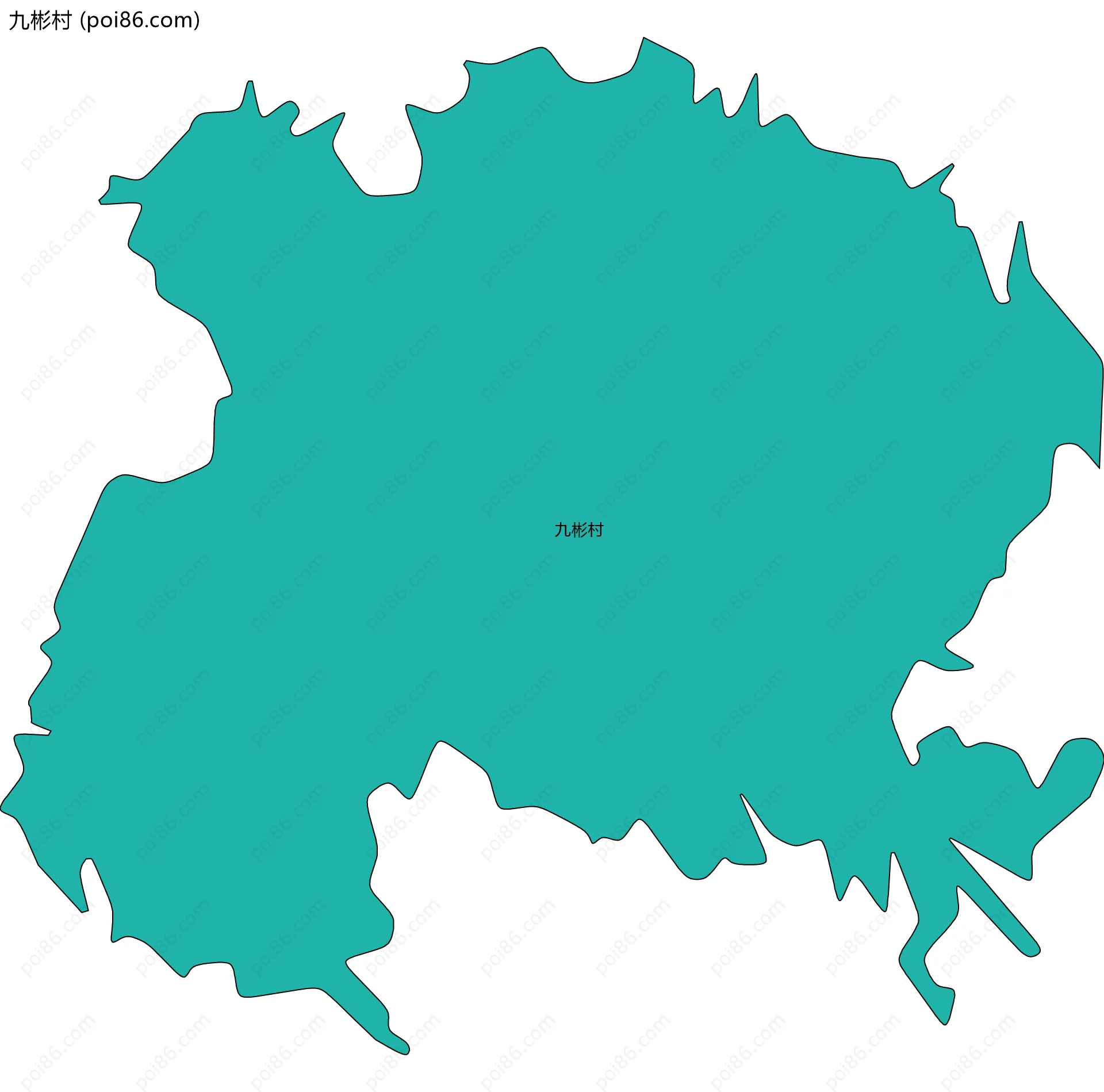 九彬村边界地图