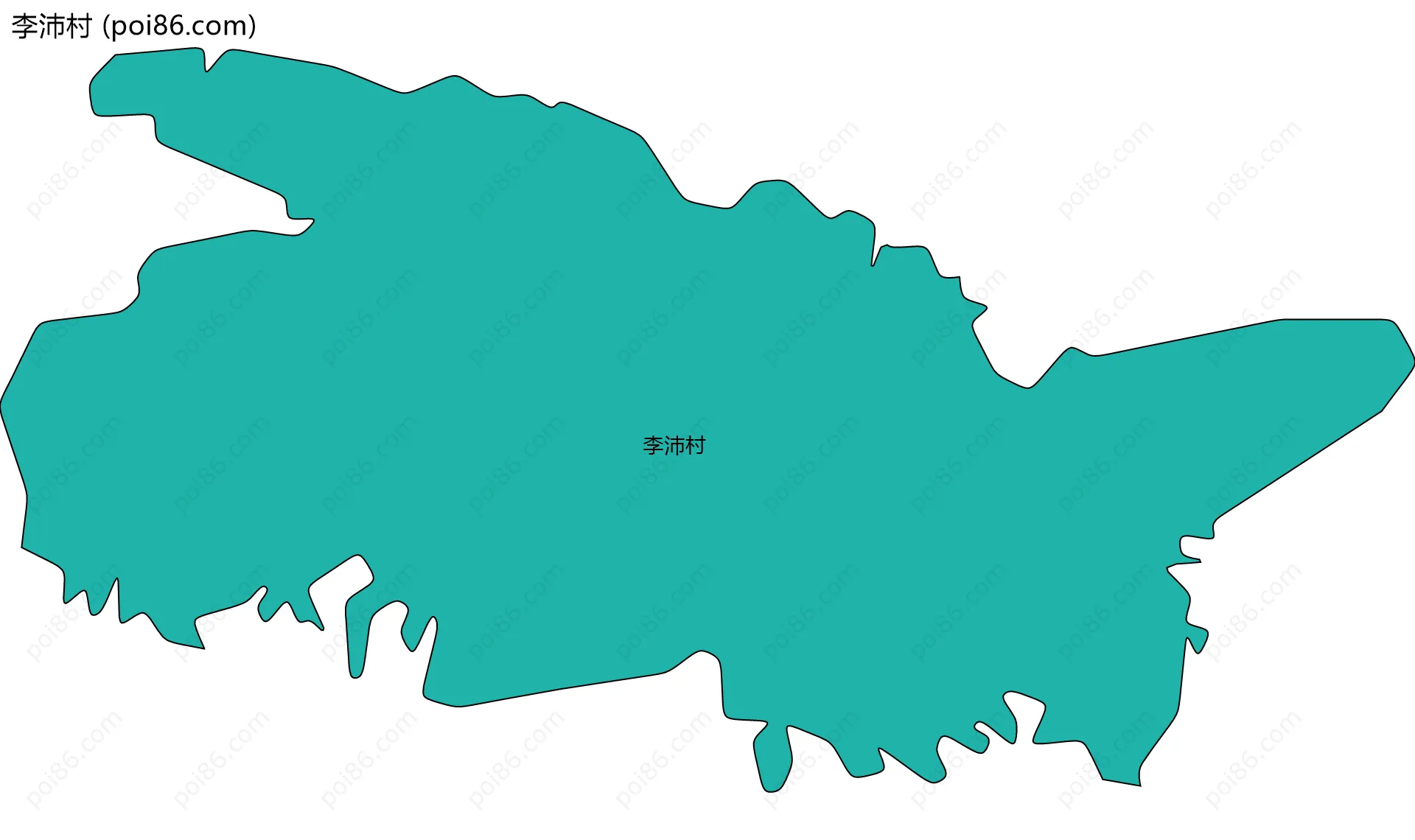 李沛村边界地图