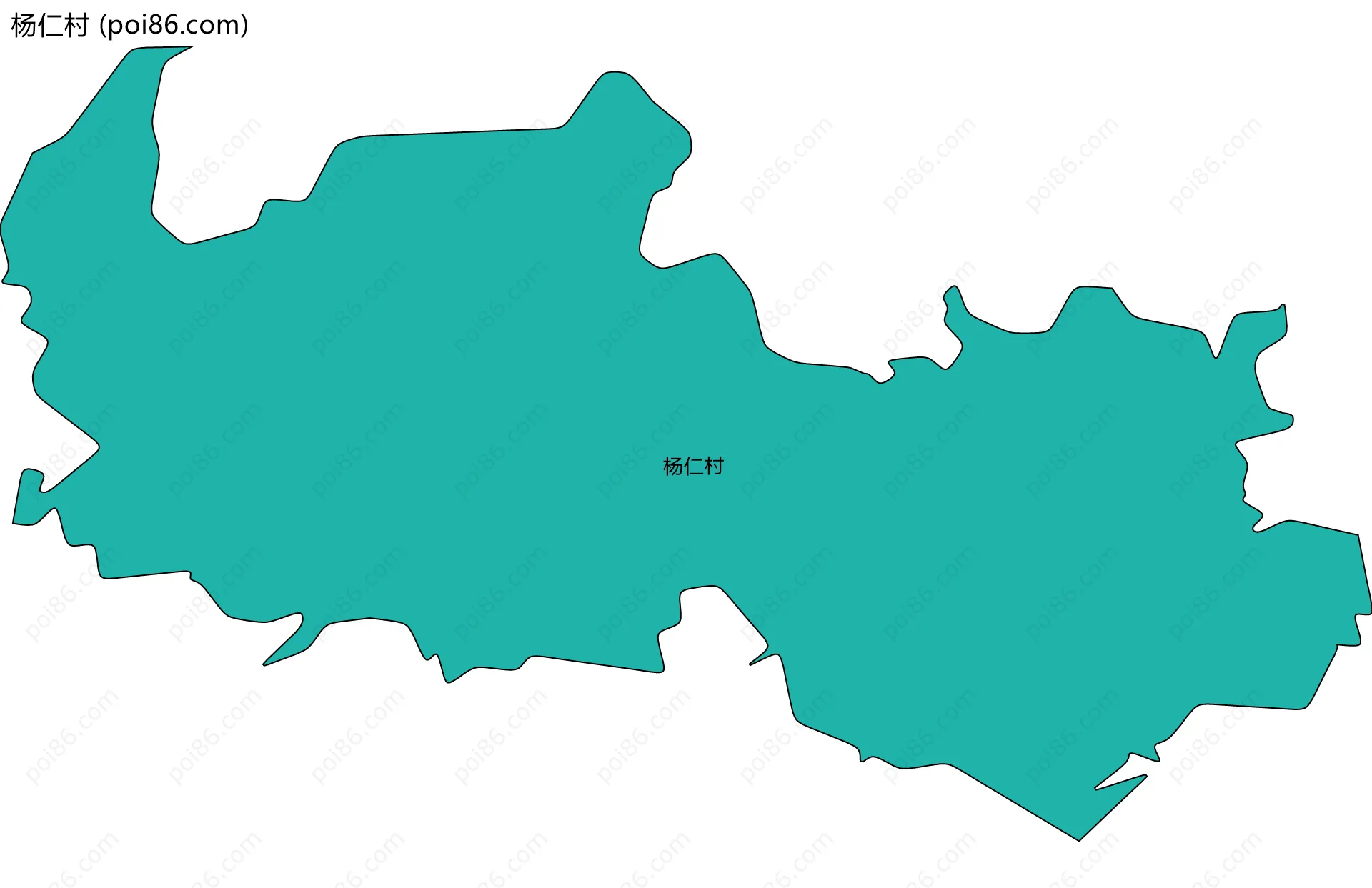 杨仁村边界地图