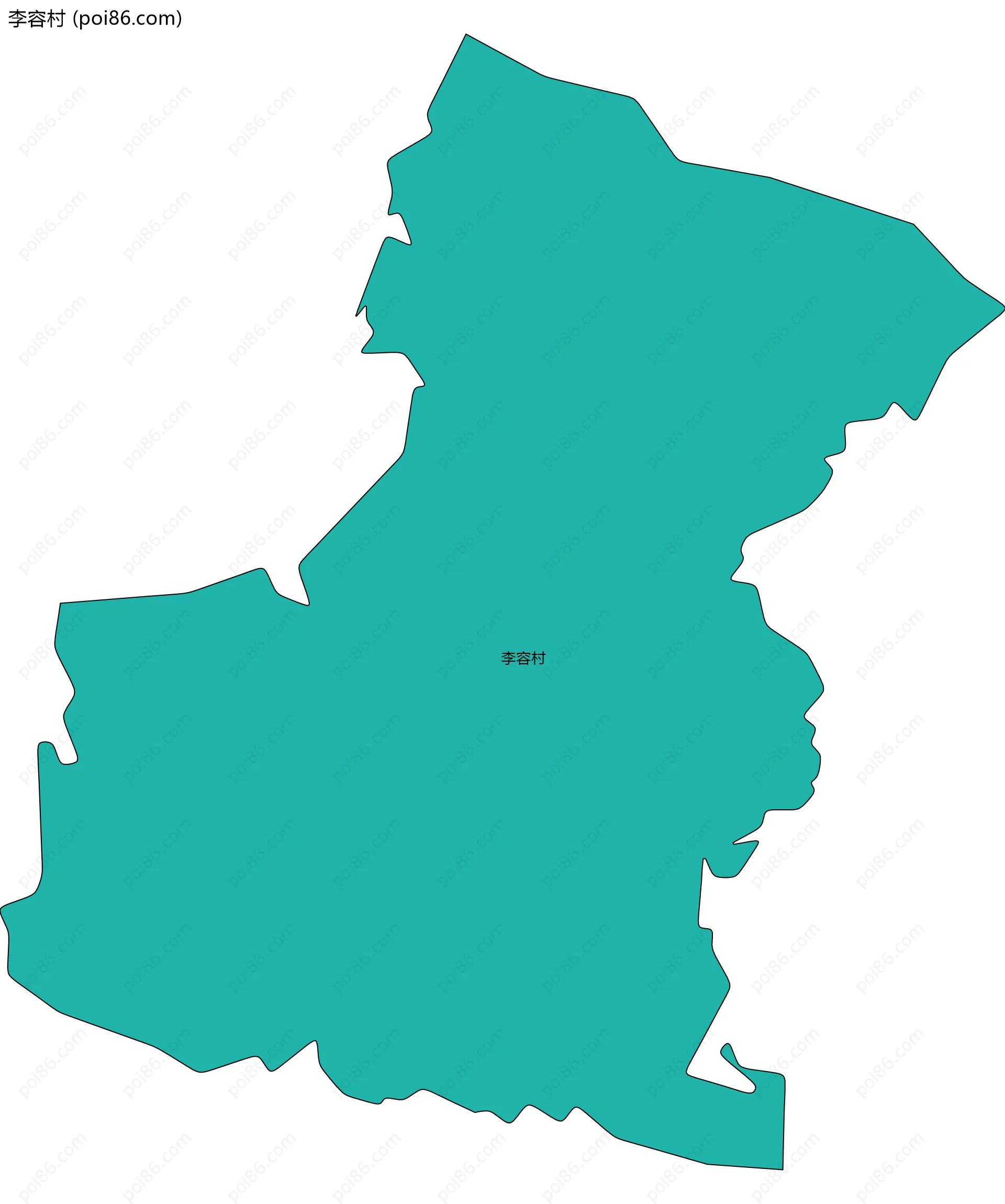 李容村边界地图