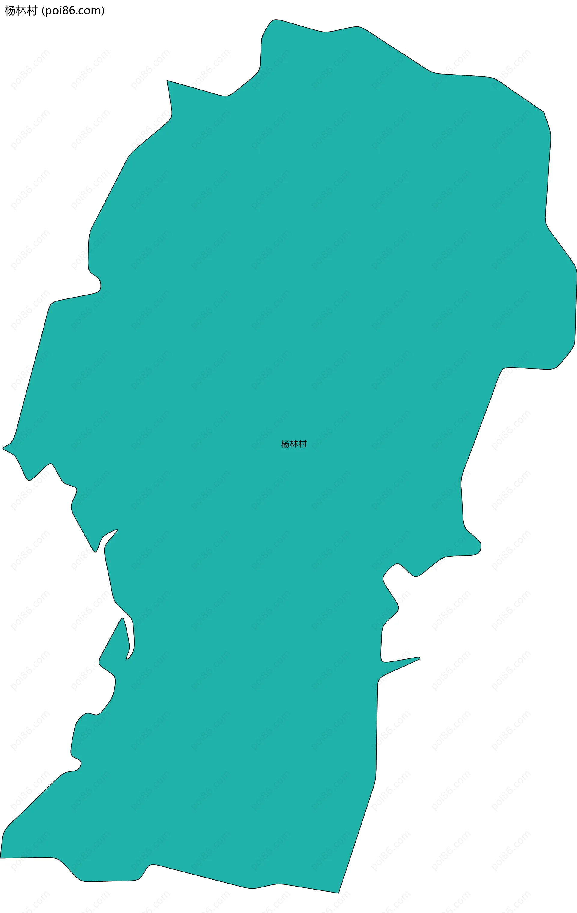 杨林村边界地图