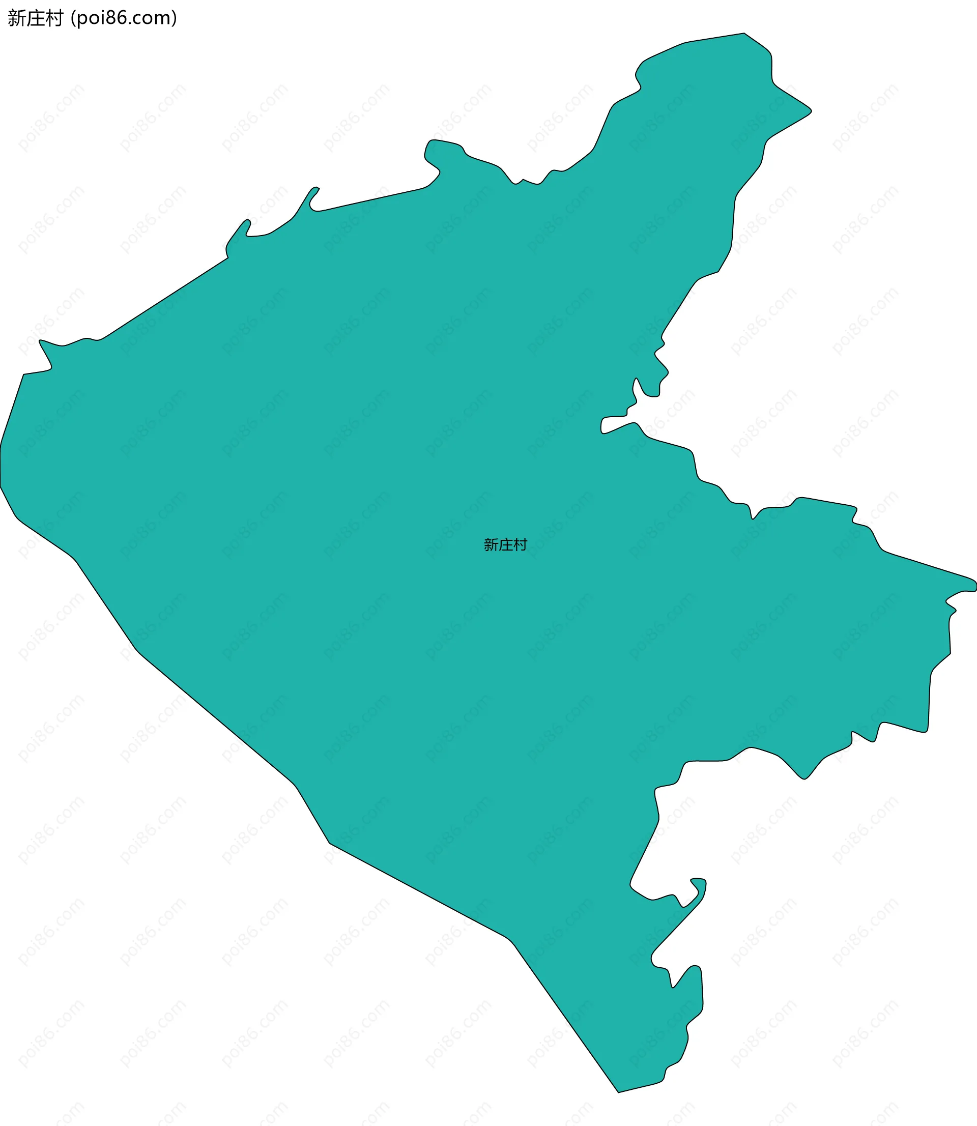 新庄村边界地图