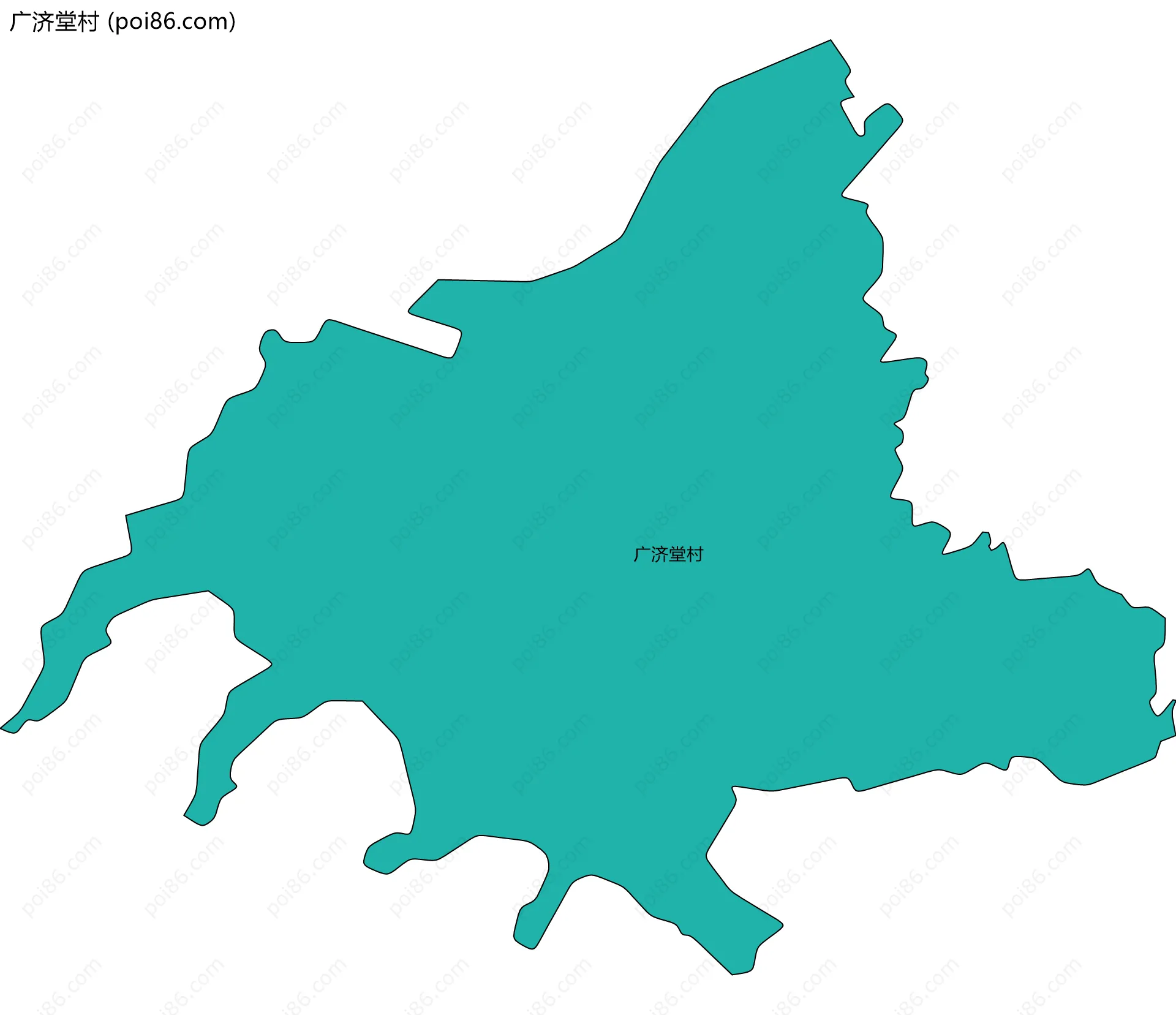 广济堂村边界地图