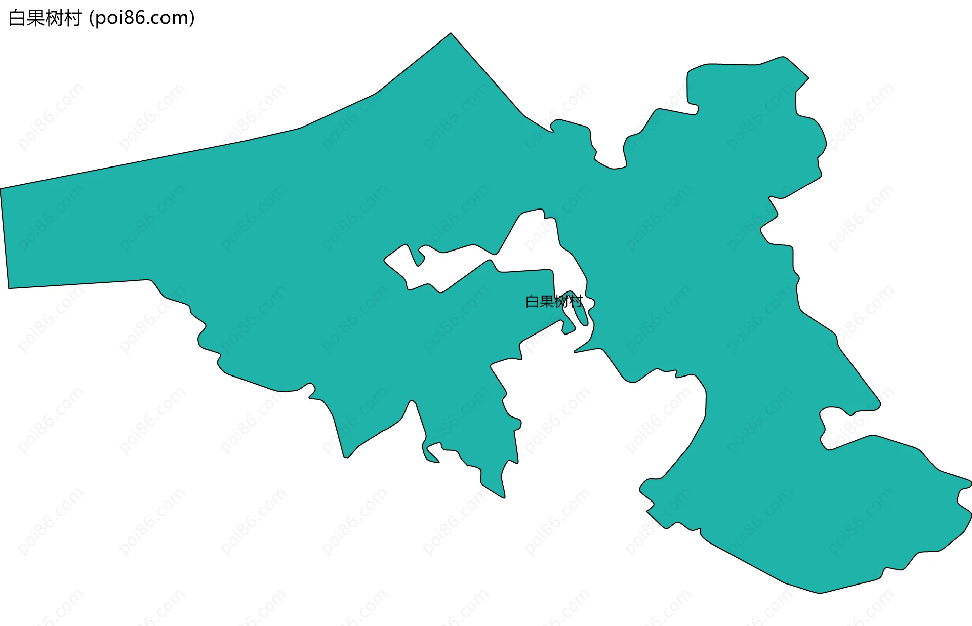 白果树村边界地图