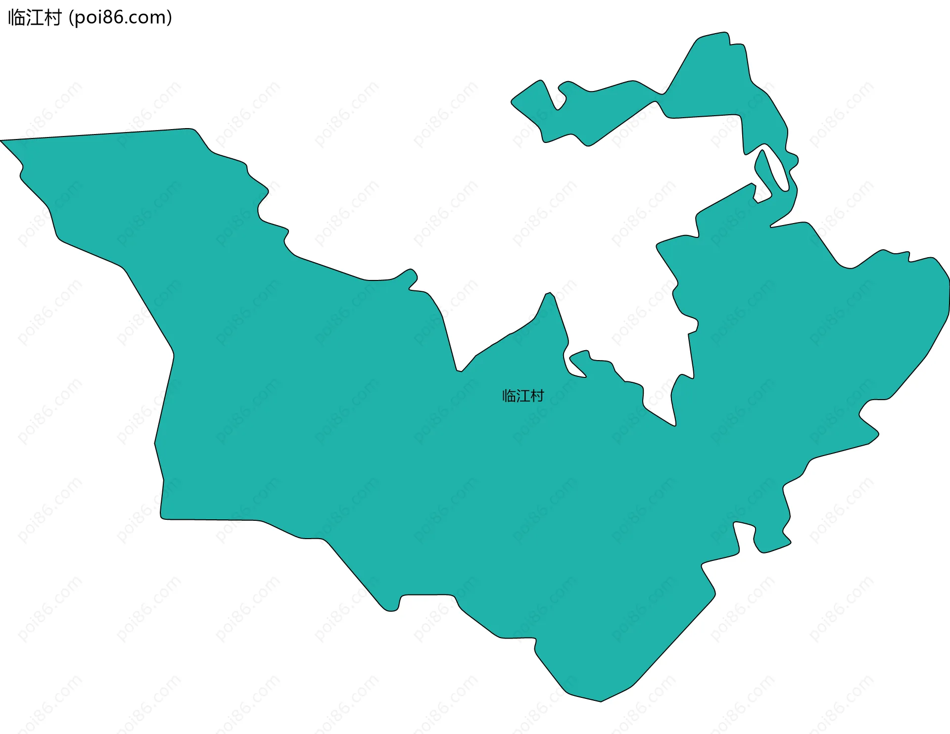 临江村边界地图