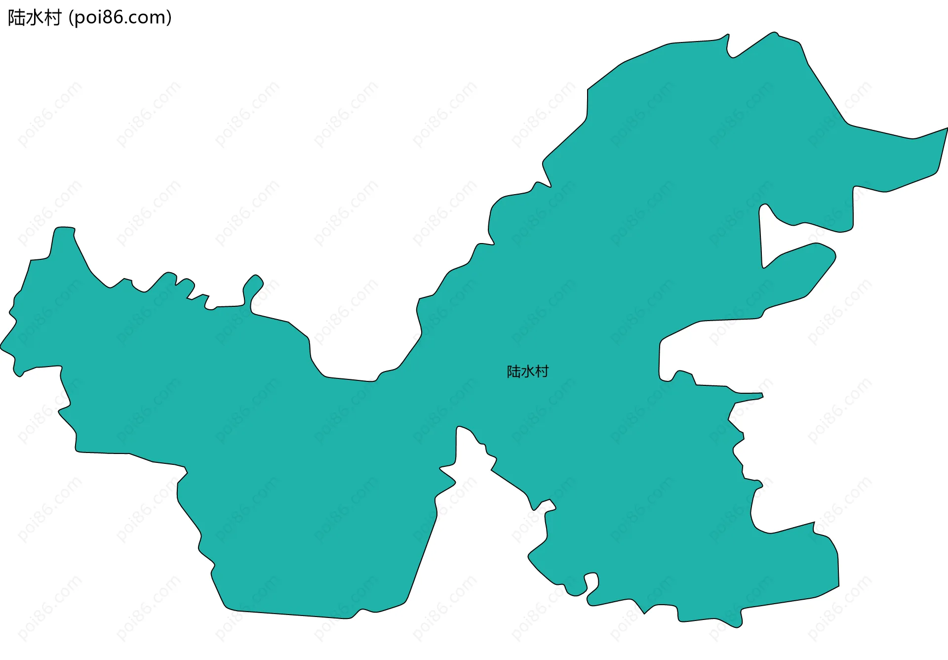 陆水村边界地图