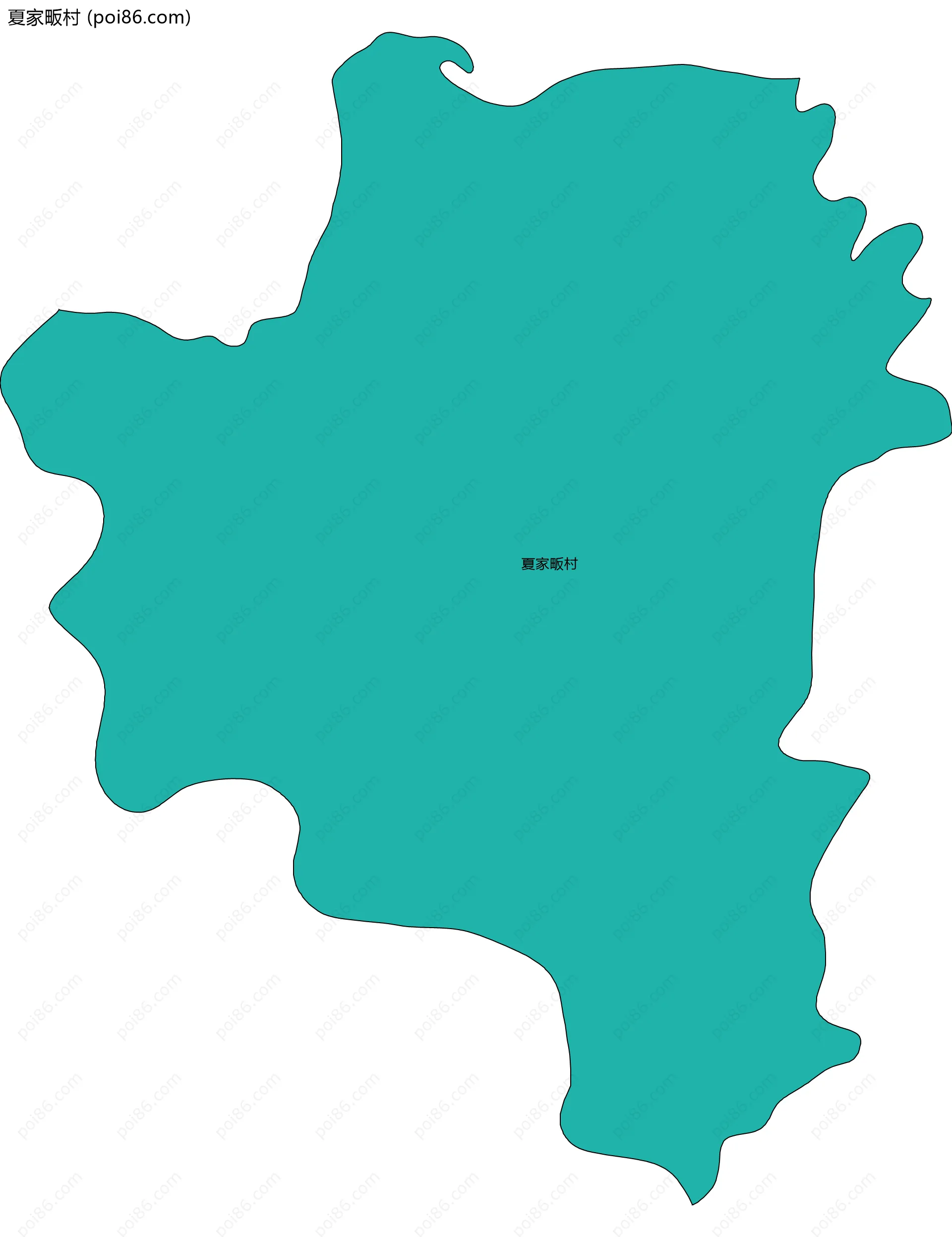 夏家畈村边界地图