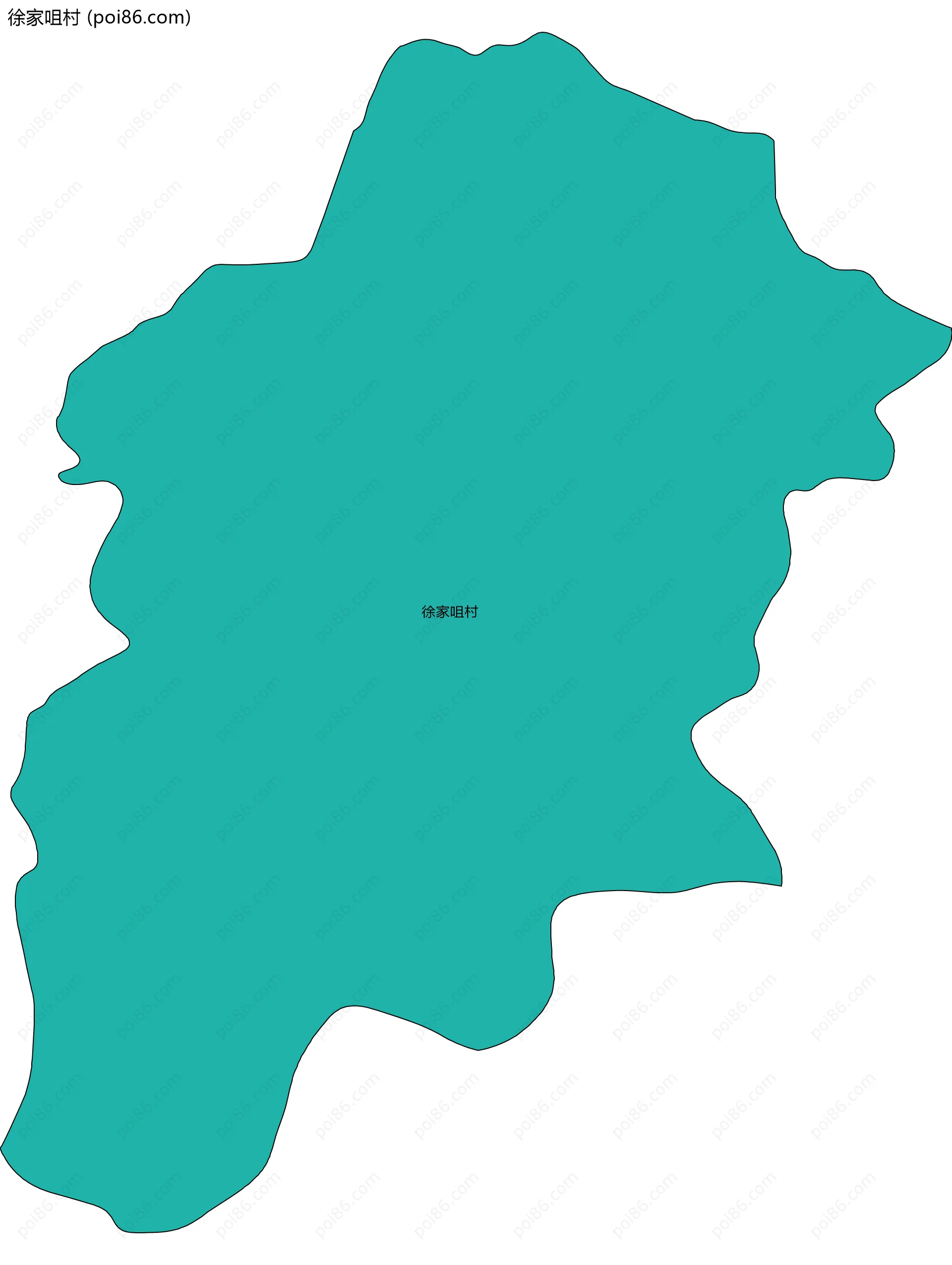 徐家咀村边界地图