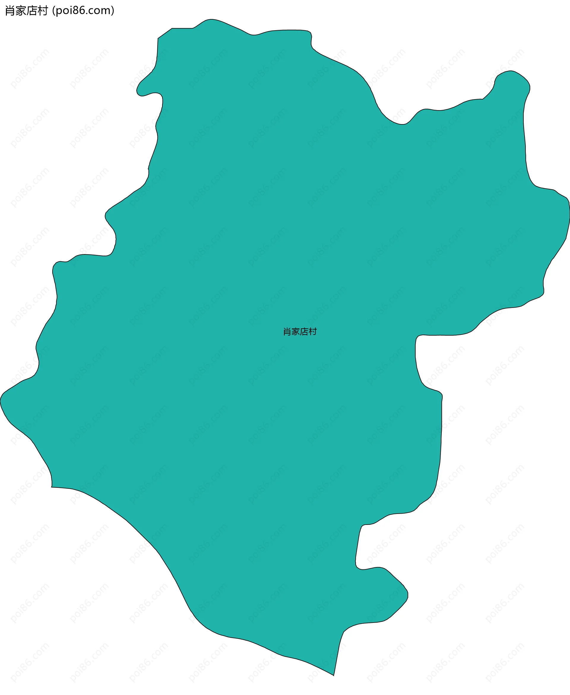 肖家店村边界地图